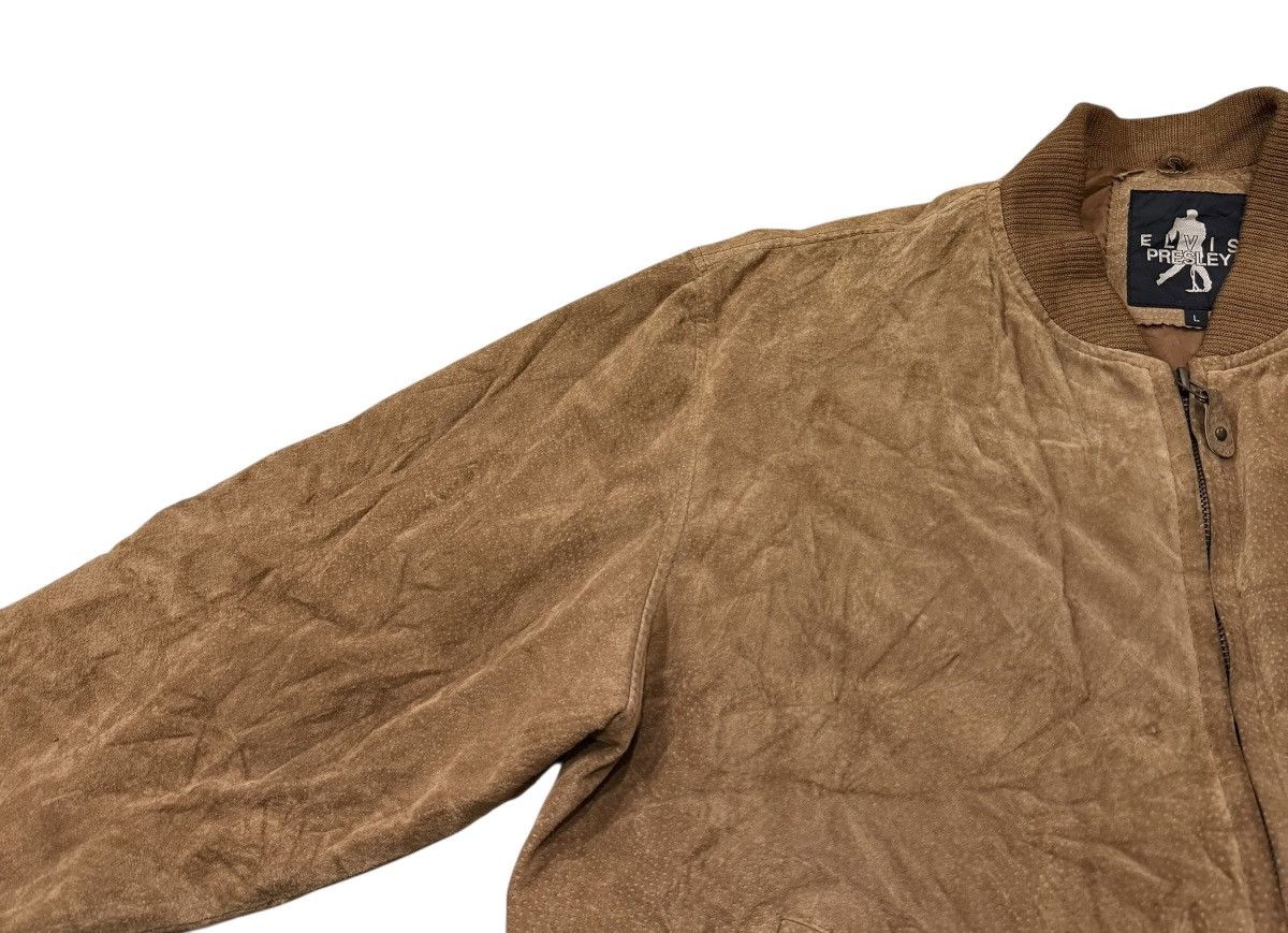 Leather ‼️RARE‼️Vintage Elvis Presley Pigskin Bomber Leather Jacket Size US L / EU 52-54 / 3 - 6 Thumbnail