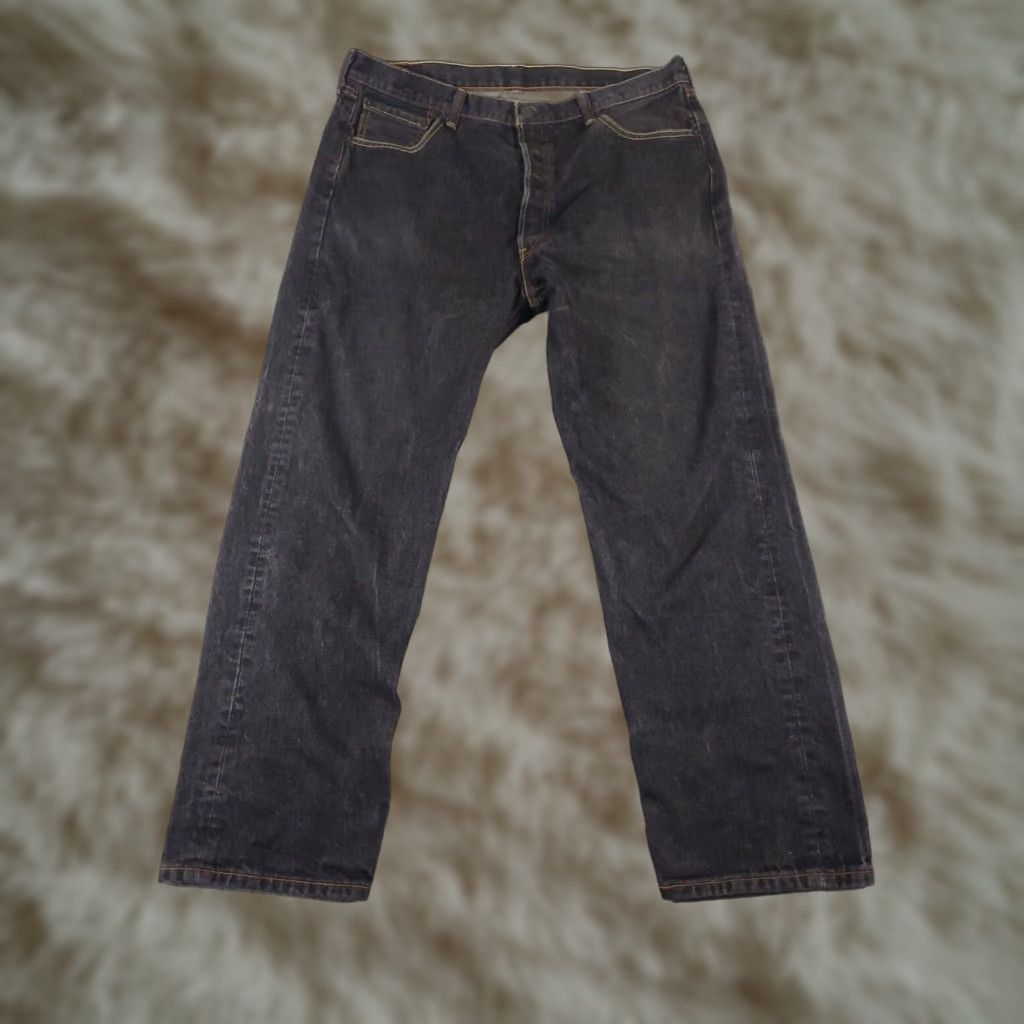 Levi's Levis 501 Jeans Mens 38x32 Gray Button Fly Straight Leg Big & Tall Cotton Size US 38 / EU 54 - 1 Thumbnail