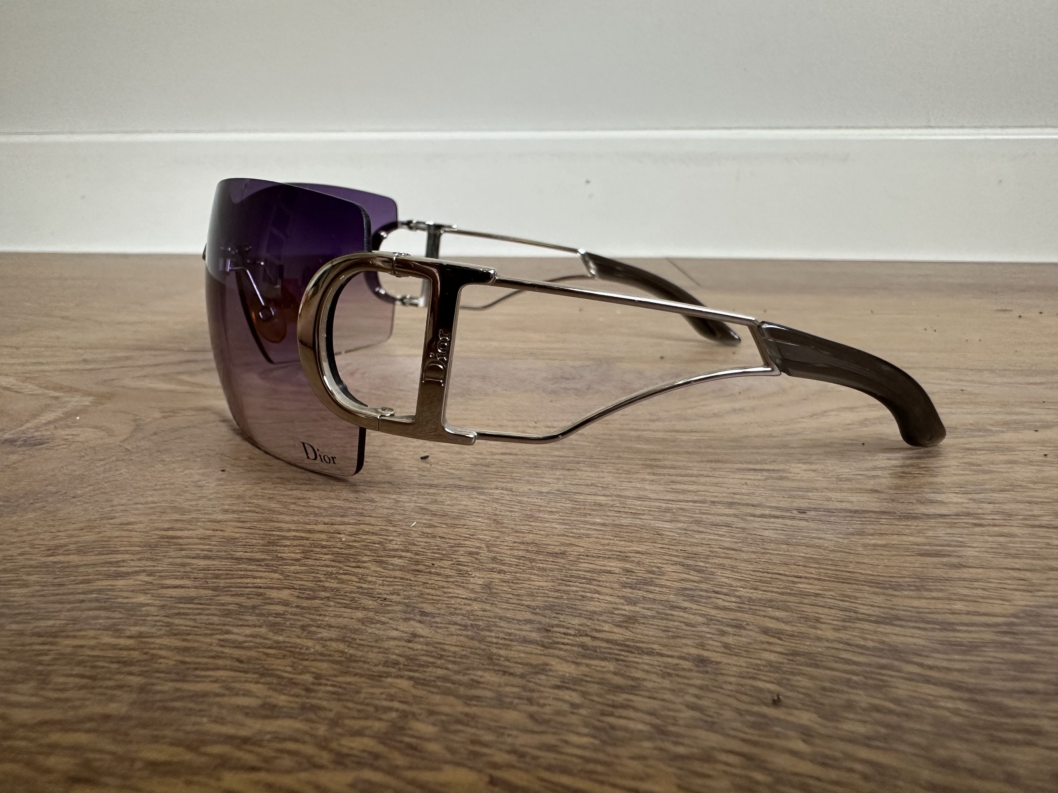 Dior Vintage Christian Dior Diorly 1 Silver Size ONE SIZE - 3 Thumbnail