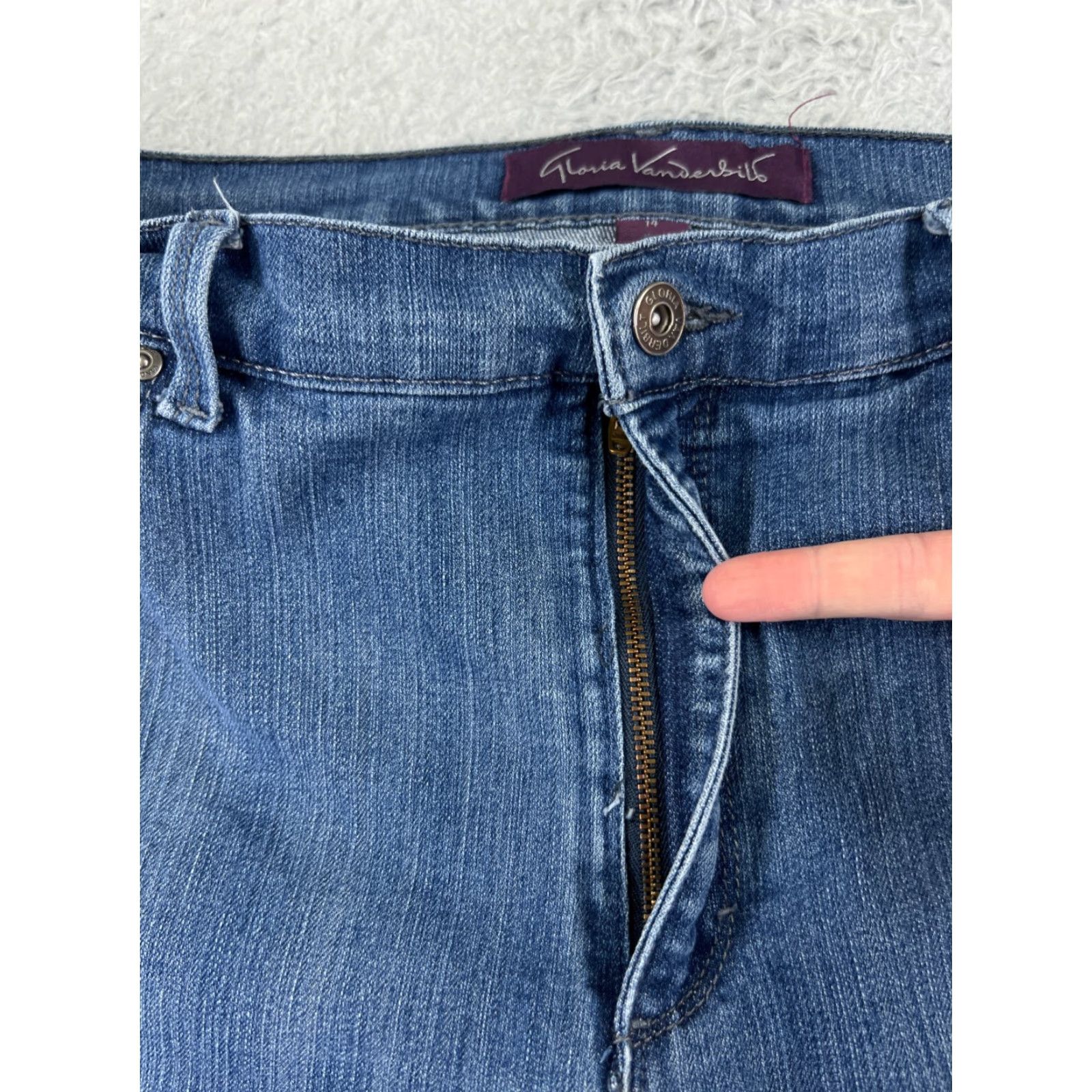 Gloria Vanderbilt Gloria Vanderbilt Amanda High-Rise Skinny Jeans Womens 14 Blue Denim Classic 90s Country Girls Size 36" / US 14 / IT 50 - 5 Thumbnail