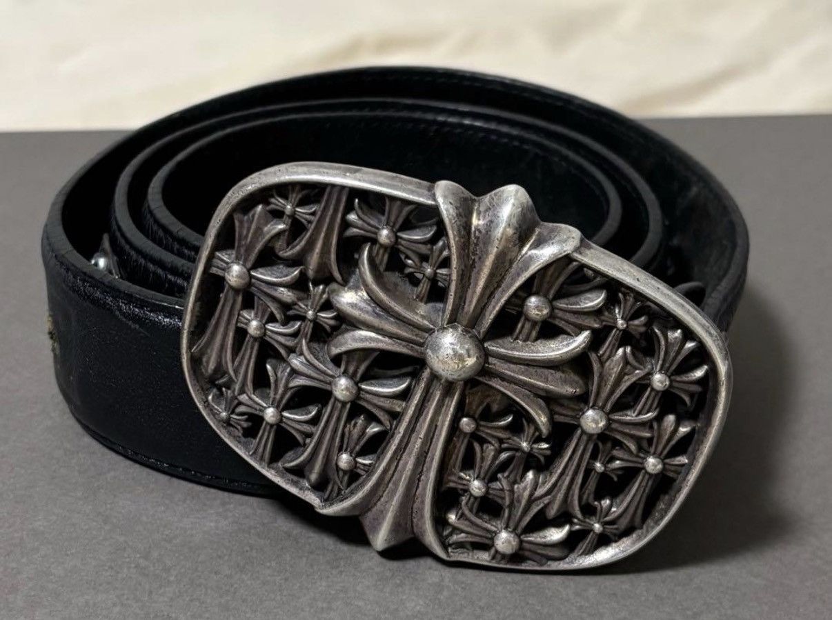 Chrome Hearts Chrome Hearts Cemetery Cross Silver Buckle 1.5 Belt