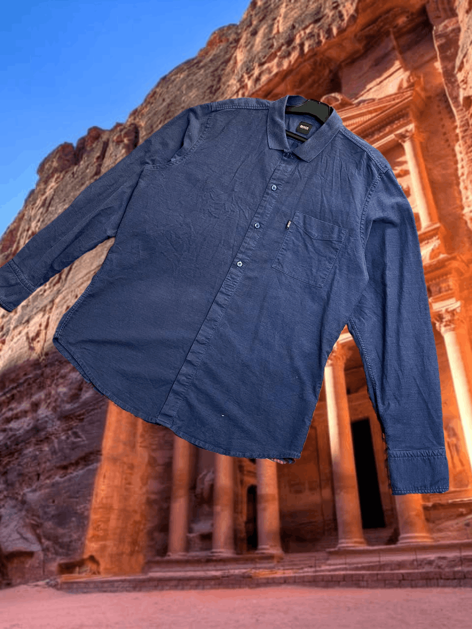 Hugo Boss Vintage Y2K shirt Hugo Boss regular fit streetwear Size US L / EU 52-54 / 3 - 1 Thumbnail