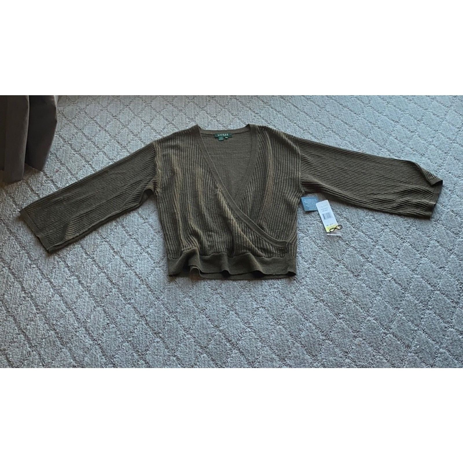 Lauren Ralph Lauren Ralph Lauren Tahiti MNDR Breen faux wrap top green size MP Size M / US 6-8 / IT 42-44 - 1 Thumbnail