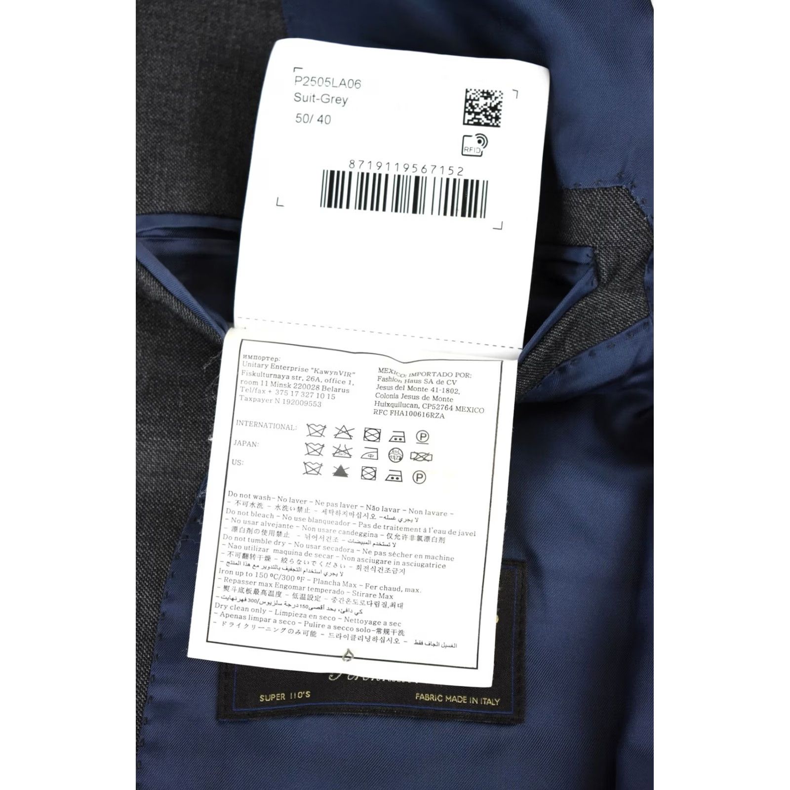 Suitsupply SUITSUPPLY Lazio Blazer Men's UK 40 Single Breasted Slim One Button Jacket Size 40R - 7 Thumbnail