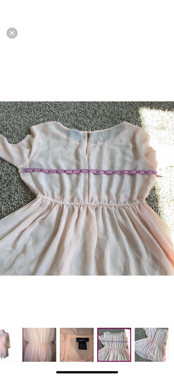 rue21 Rue 21 small studded sheer blouse Size S / US 4 / IT 40 - 2 Thumbnail