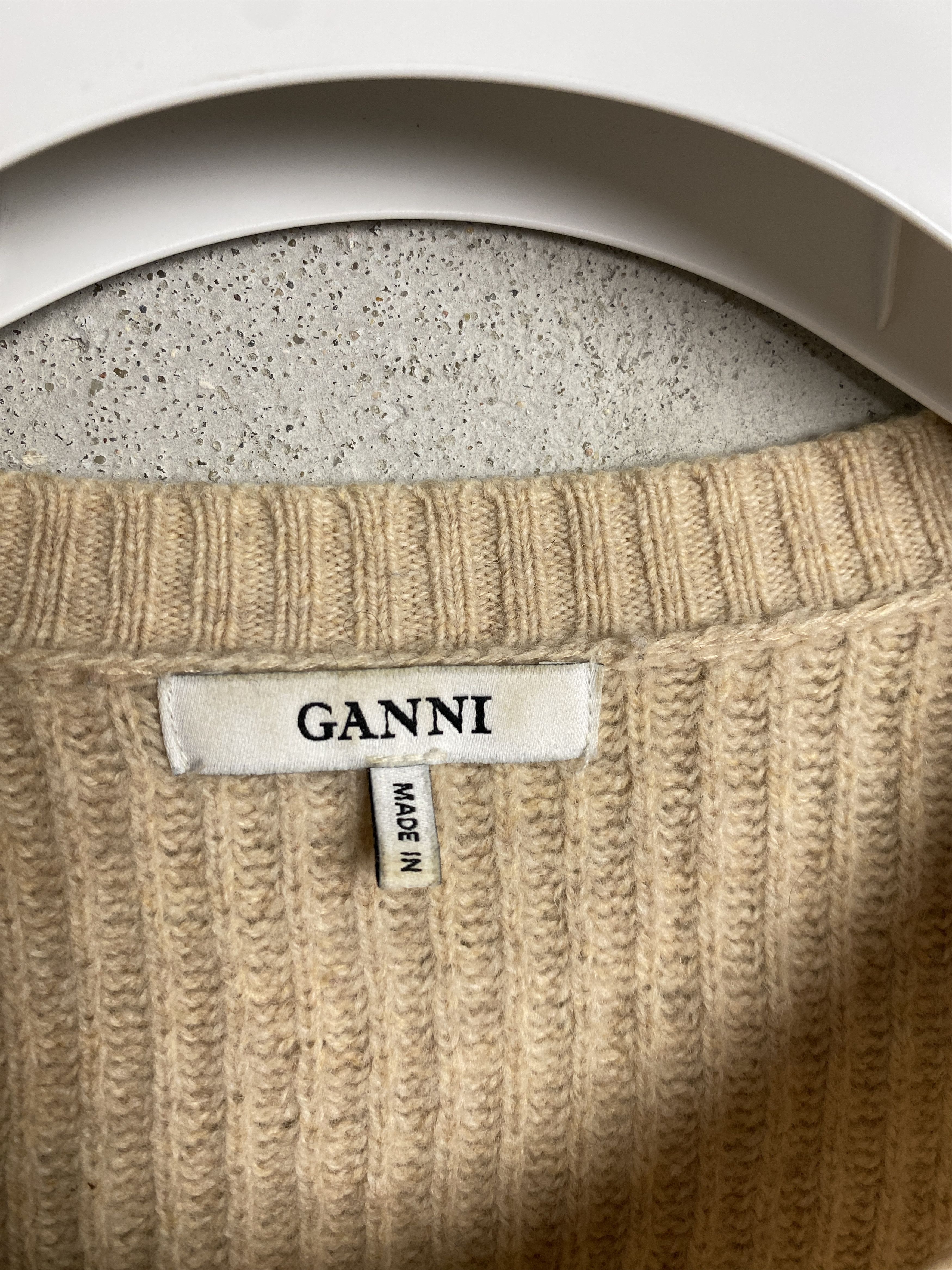Ganni Ganni cardigan sweater merino wool yak jumper Size M / US 6-8 / IT 42-44 - 3 Thumbnail