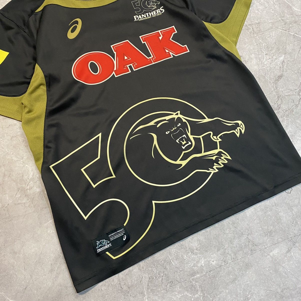 Asics VINTAGE ASICS PANTHERS RUGBY TEE OAK 00s Size US XL / EU 56 / 4 - 2 Thumbnail
