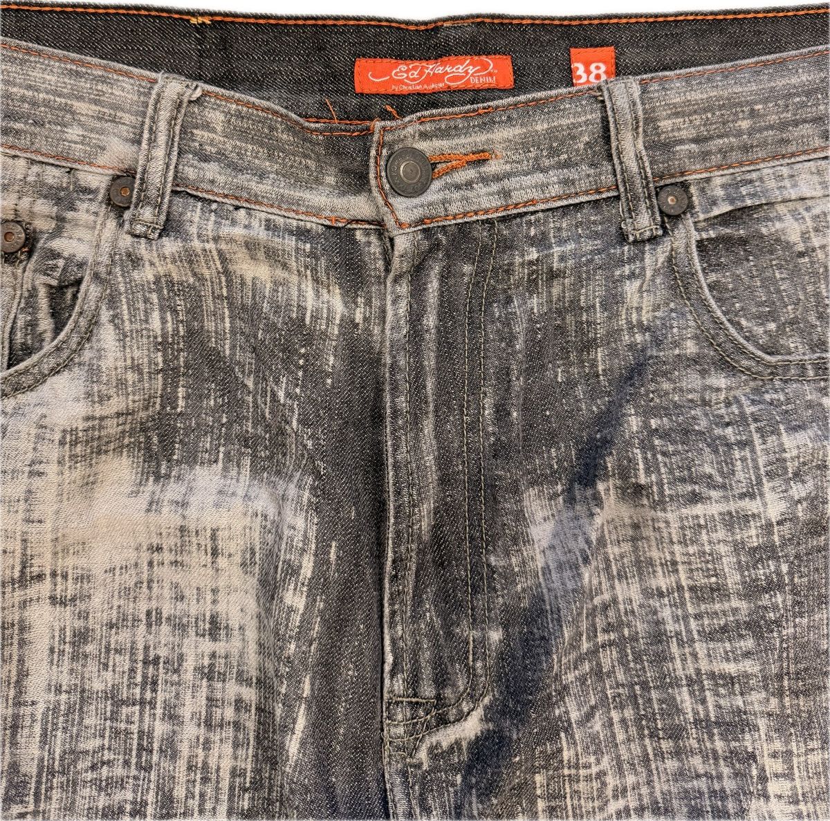 Ed Hardy Y2K Ed Hardy Embroidered Jorts Size US 38 / EU 54 - 5 Thumbnail