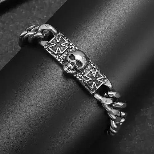 Other 2 Cross Skull Ghost Head Bracelet Size ONE SIZE - 2 Thumbnail