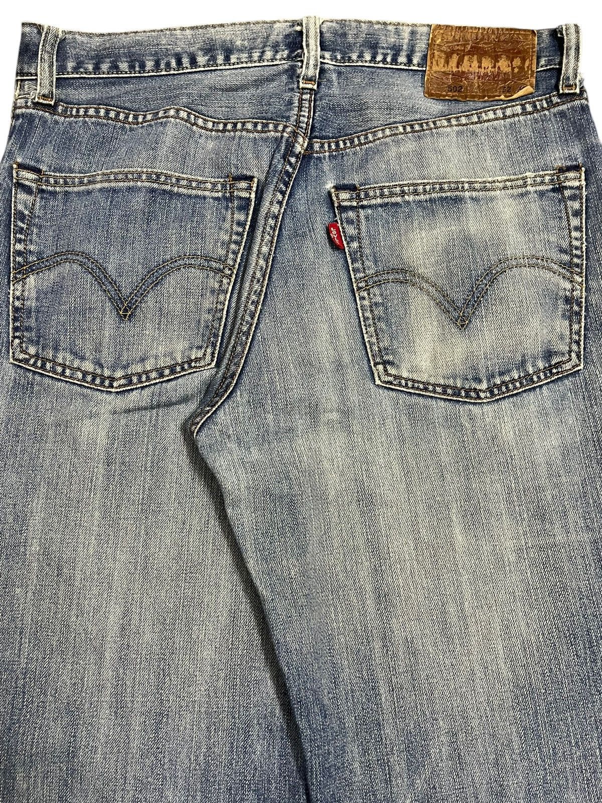 Levi's Vintage 90s Levis 502 Faded Wash Distress Loose Jeans Size US 33 - 6 Thumbnail