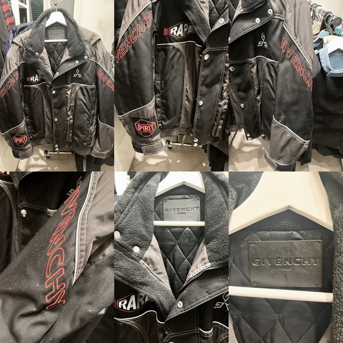 Givenchy Givenchy x Rare Spirit SS2020 multi logo motorcycle jacket Size US M / EU 48-50 / 2 - 15 Thumbnail