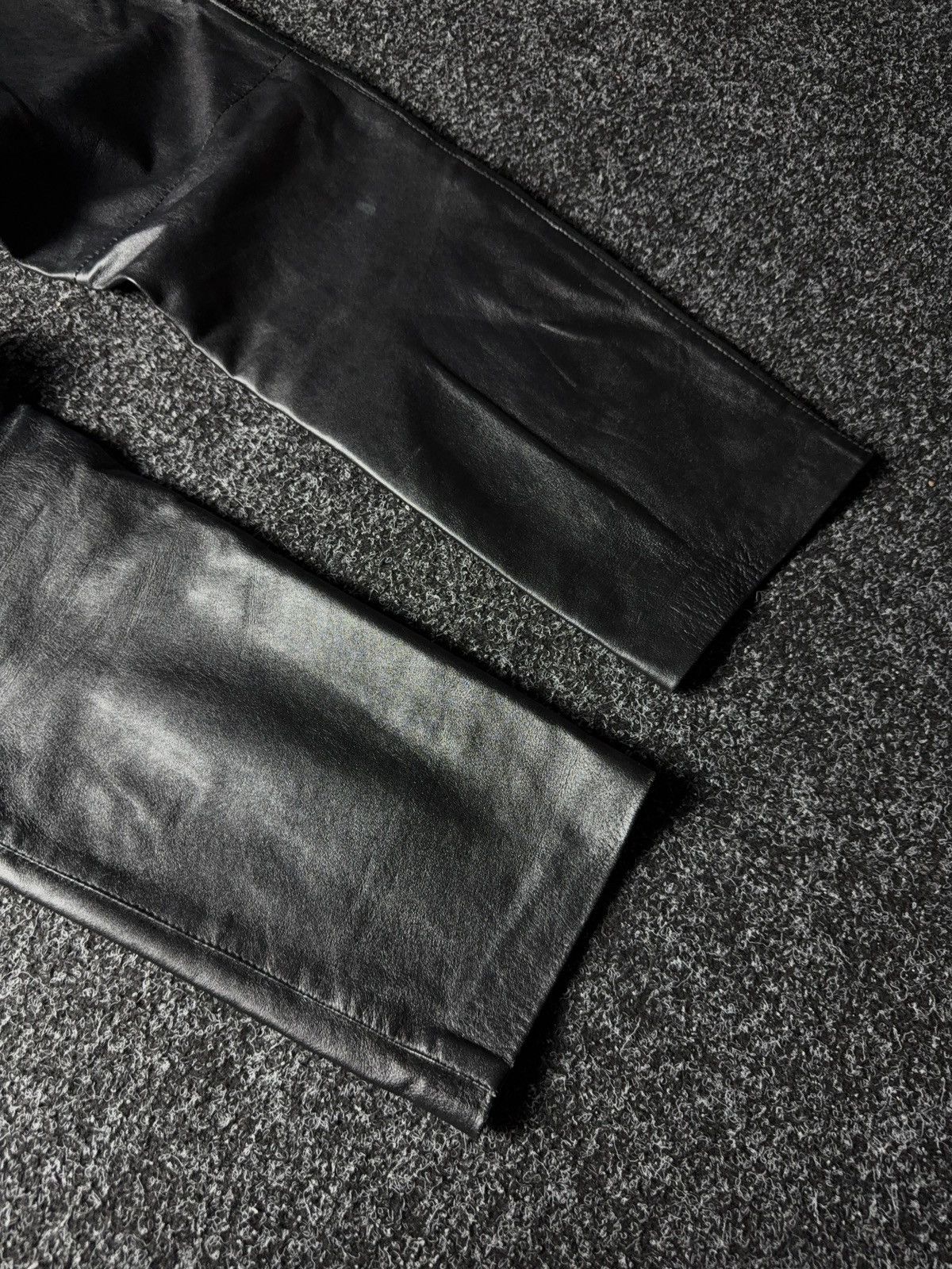 Leather Y2K Vintage Leather Pants Opium Style Alt Biker USA Rare Size US 28 / EU 44 - 15 Thumbnail
