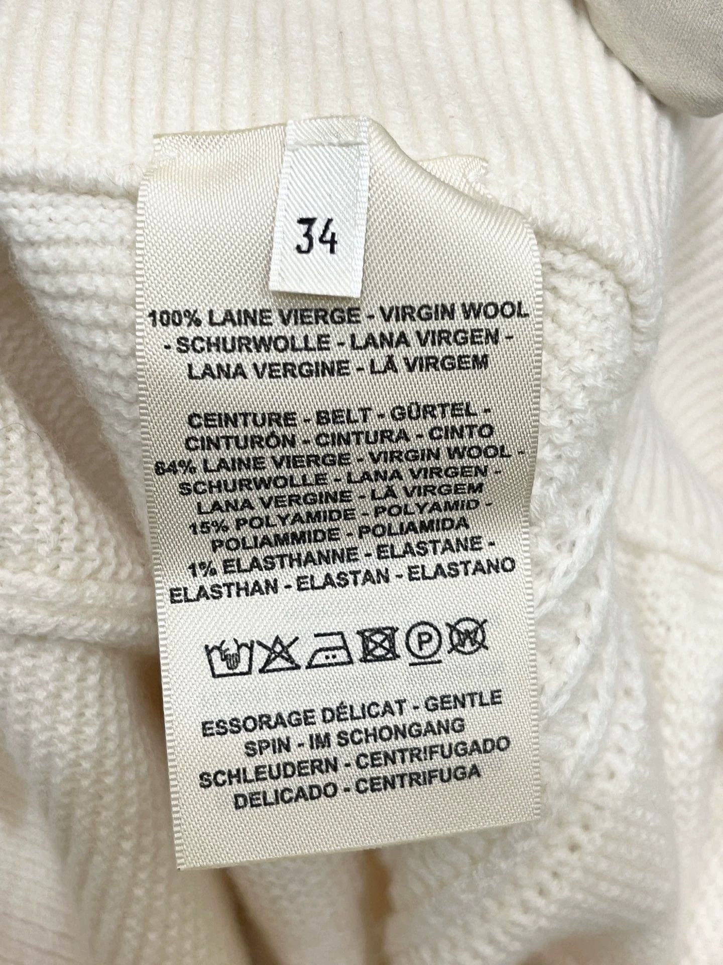 Hermes Hermes white H all over print wool straight leg pants 34 Size 25" / US 0 / IT 36 - 5 Thumbnail