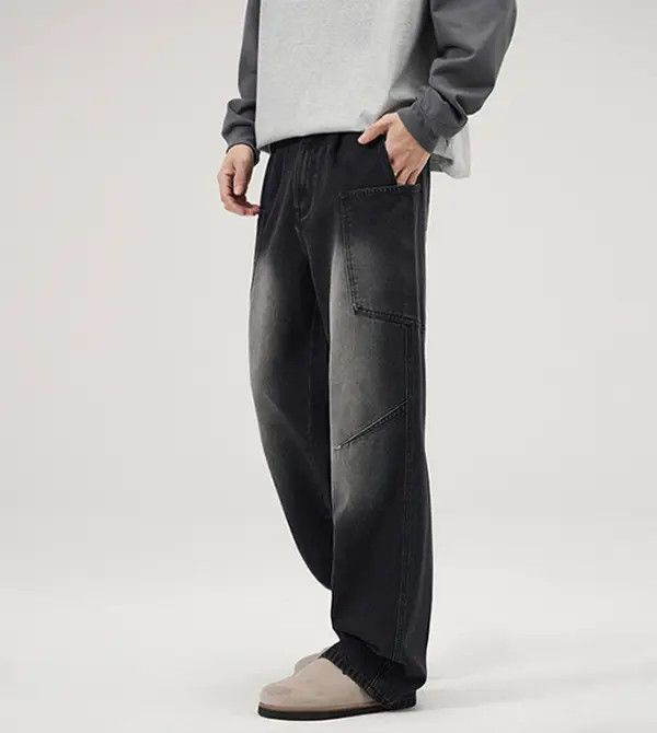 Japanese Brand Kurumi x Shii Men's retro multi-pocket cleanfit cargo jeans Size US 32 / EU 48 - 4 Thumbnail
