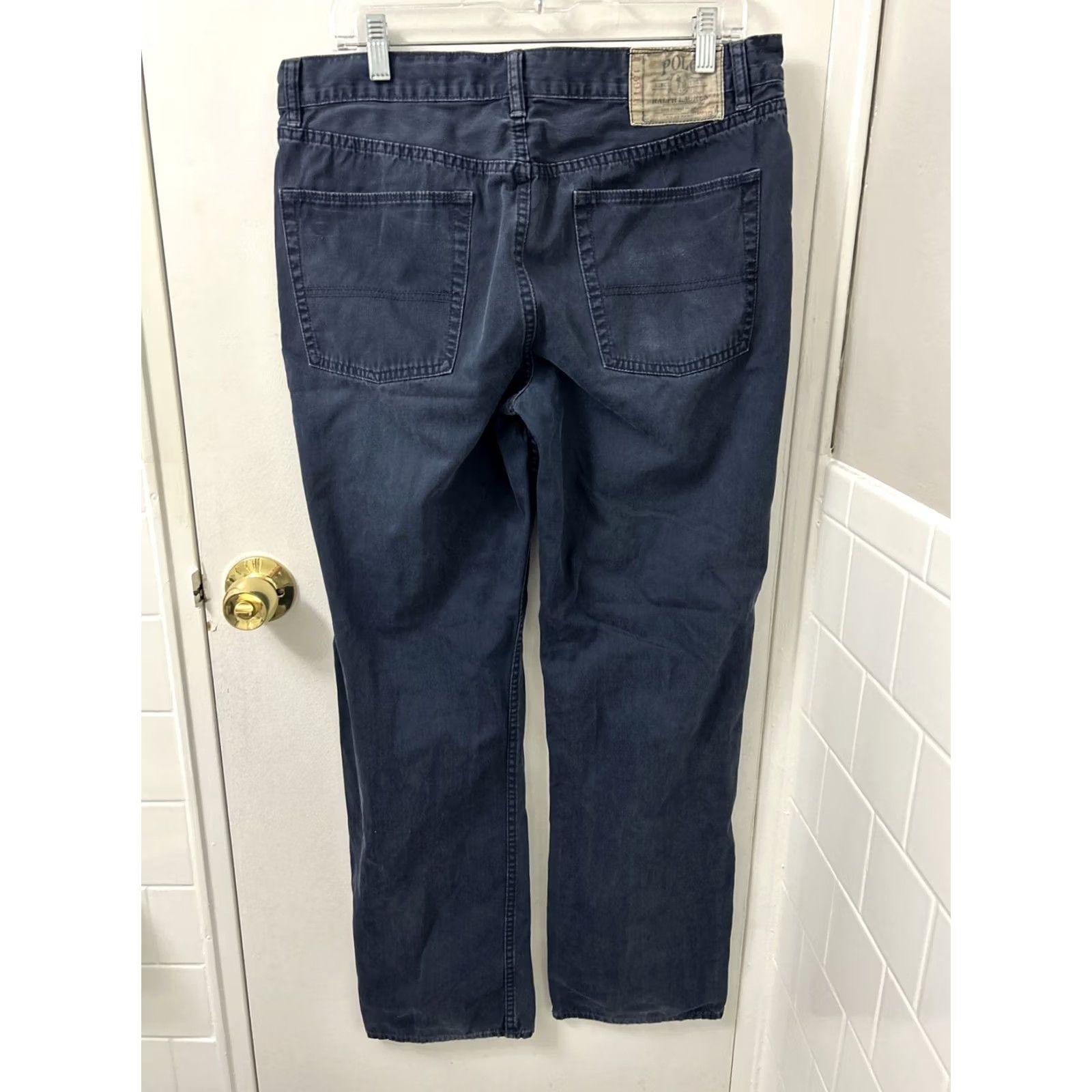 Polo Ralph Lauren Polo Ralph Lauren Pants Men 34x32 Corduroy Straight Leg Blue Winter Spring Fall Summer Khakis Classic Logo 90s USA Mens Size US S / EU 44-46 / 1 - 7 Thumbnail