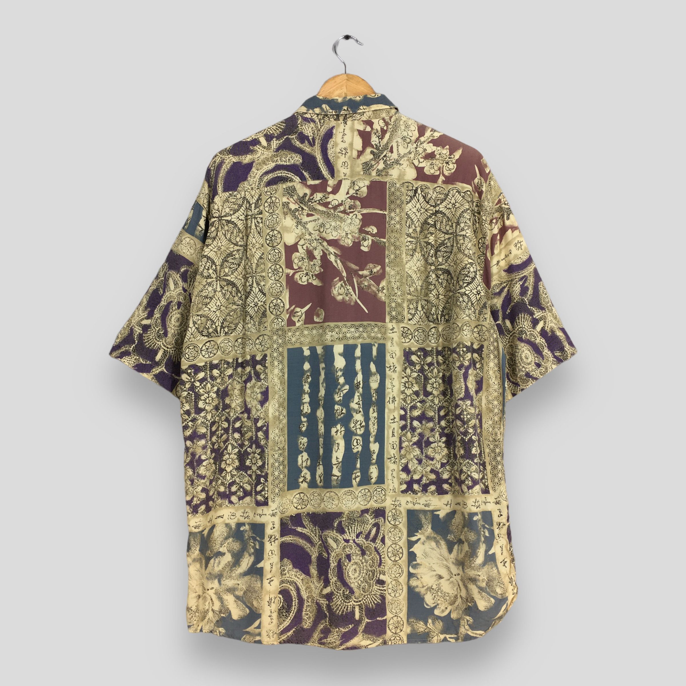 Art Comes First Vintage Psychedelic Hawaiian Aloha Surf Wear Shirt Large Size US L / EU 52-54 / 3 - 7 Thumbnail