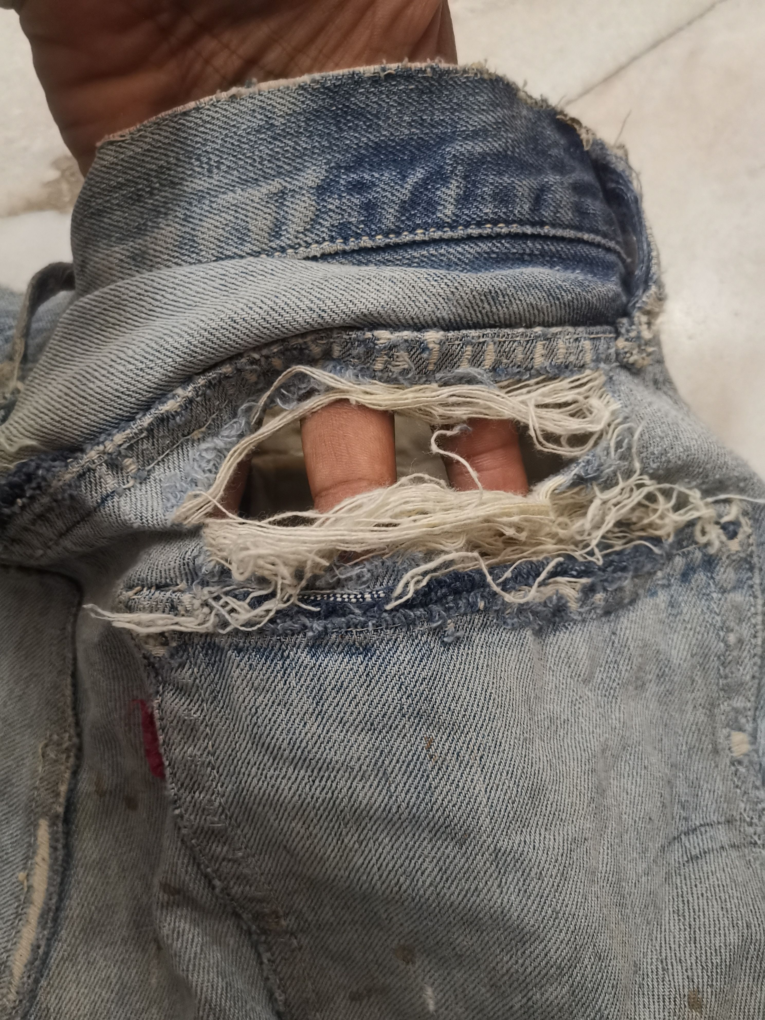 Levi's 50s Vtg Levis 501XX Stamped '... ' Button Hidden Rivets Size US 33 - 8 Thumbnail