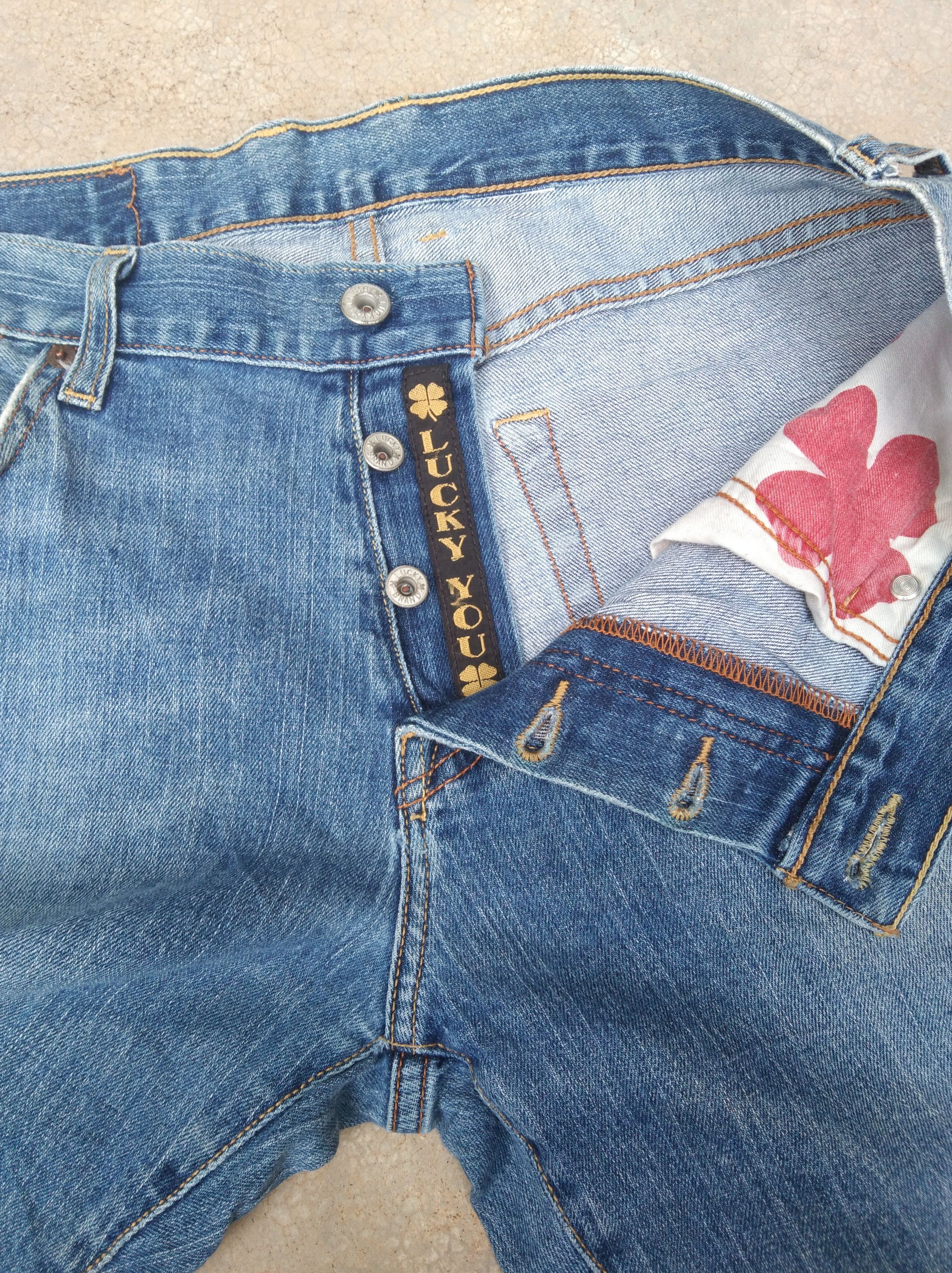 Lucky Brand Vintage Faded Blue Lucky Brand Boot Cut Jeans 33x31 Size US 33 - 5 Thumbnail