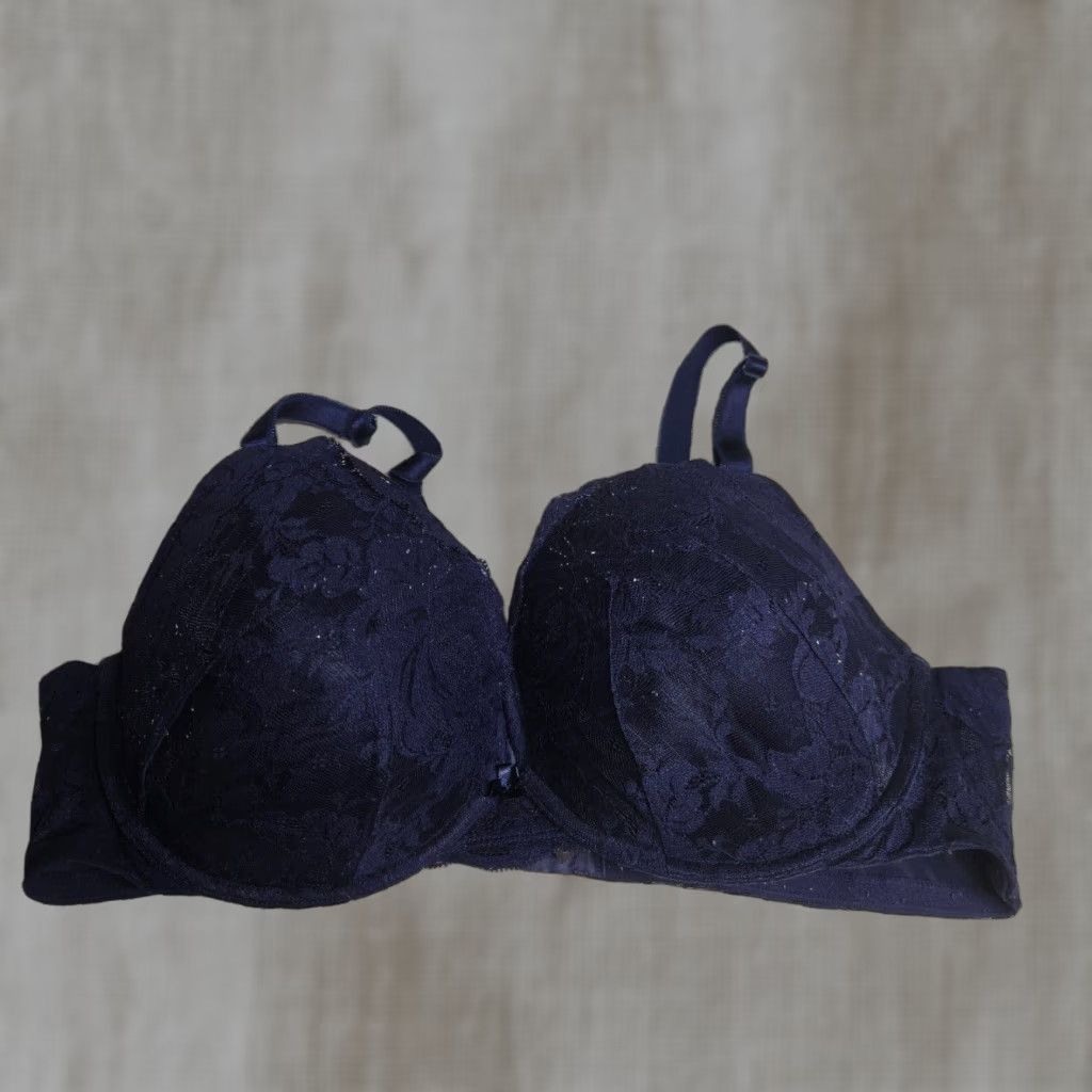 Torrid Torrid Plus 44DD Balconette Bra Women's Blue Floral Lace Full Coverage Underwire Size ONE SIZE - 1 Thumbnail