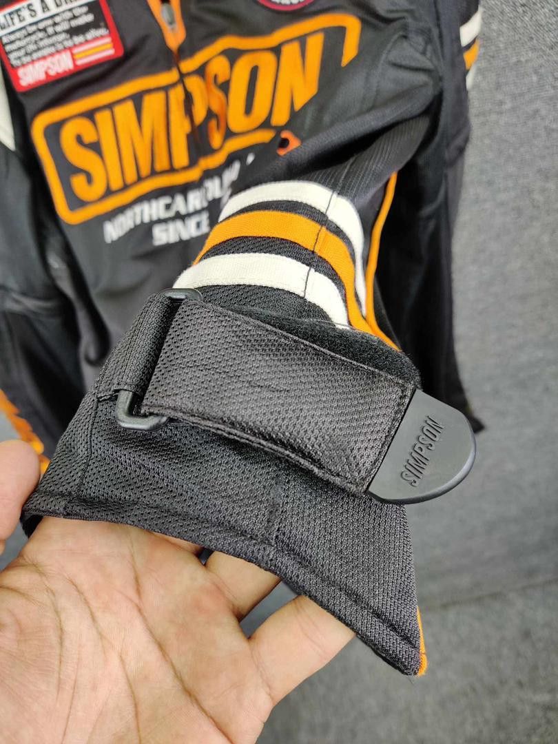 Vintage Vintage Simpson Racing Motorcycle Biker Jacket Size US L / EU 52-54 / 3 - 13 Thumbnail