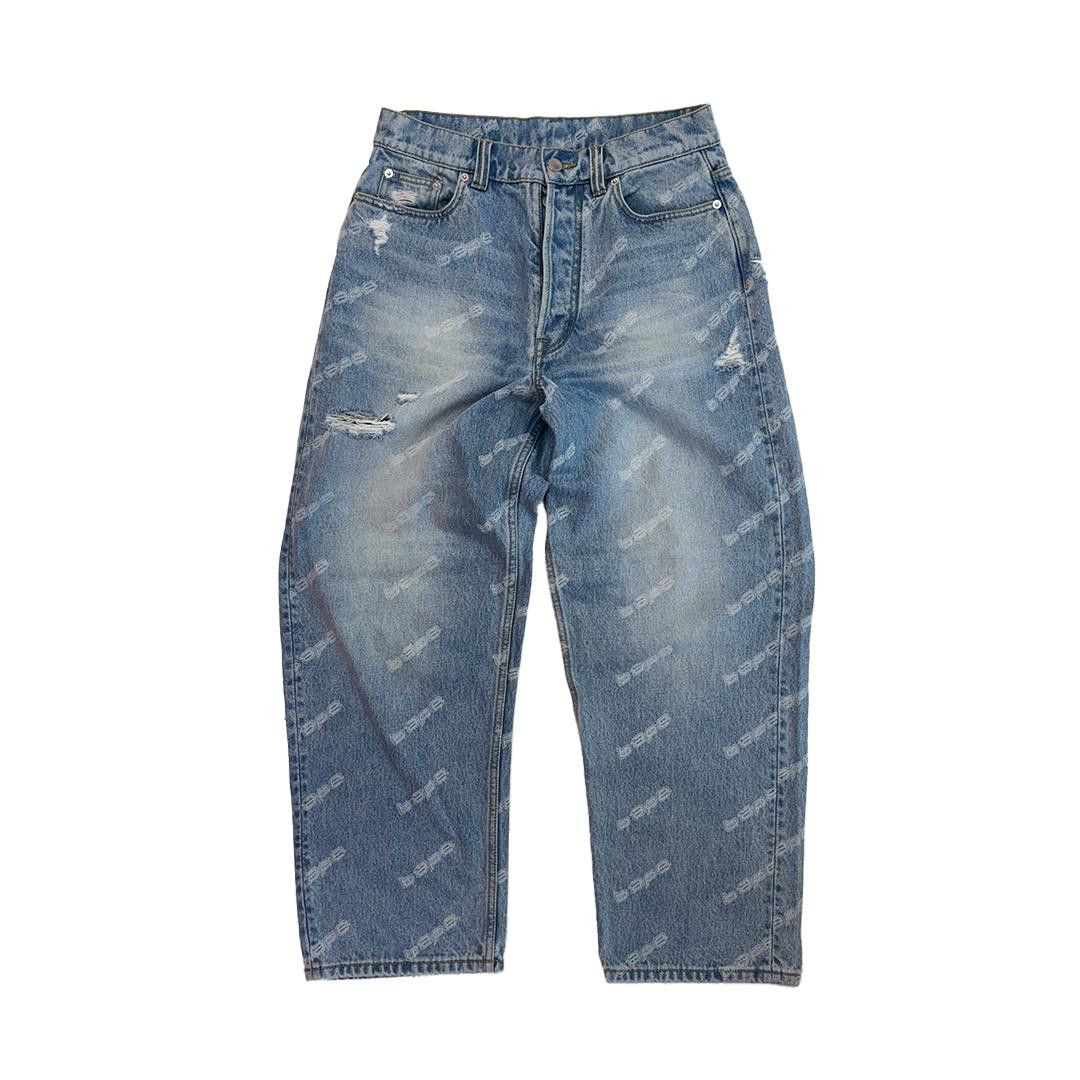 Bape BAPE Hexagram Laser Destroy Denim Pants (M) Size US 32 / EU 48 - 1 Thumbnail