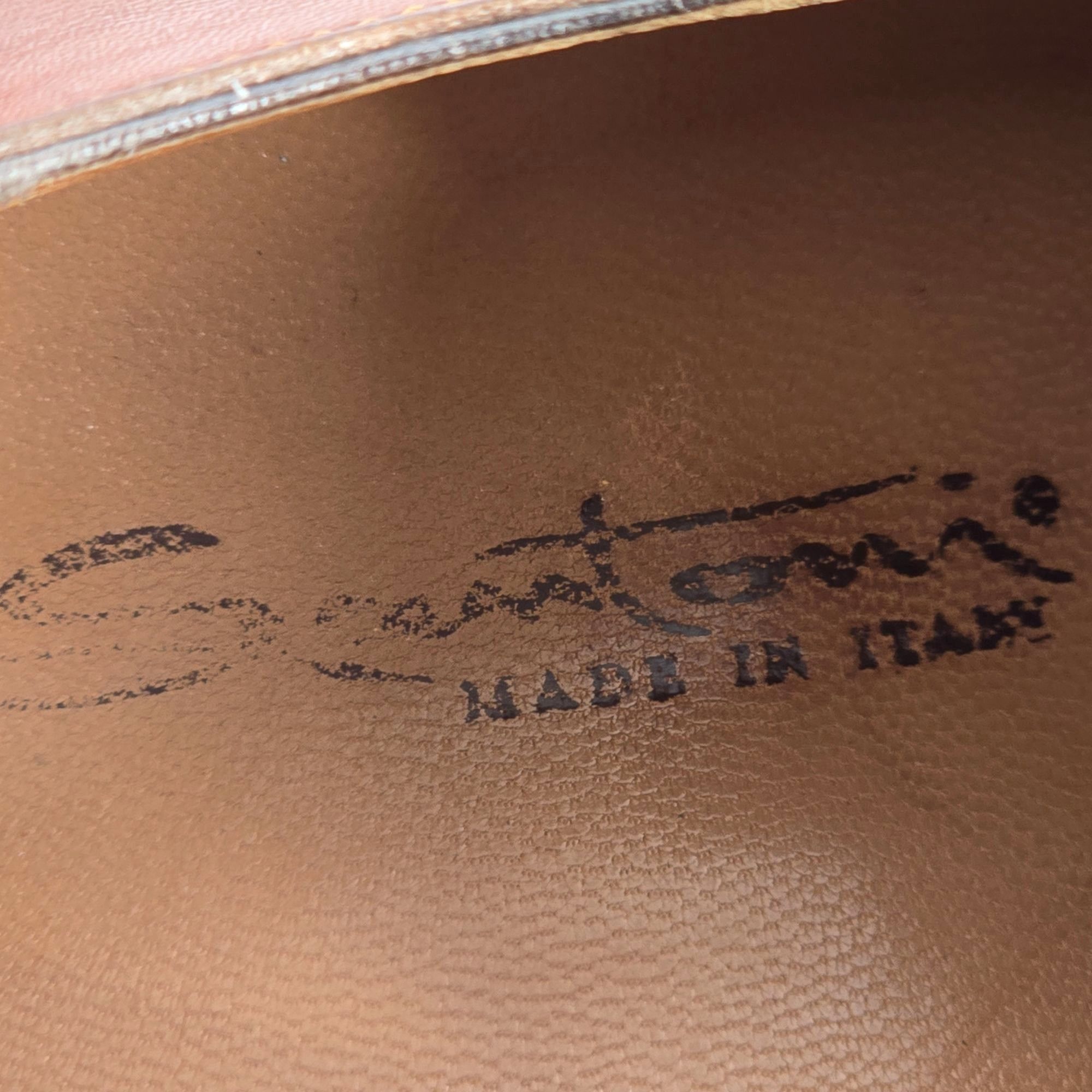 Santoni Santoni Italy Brown Leather Dress Shoes Men 9 Classic Derby Size US 9 / EU 42 - 9 Thumbnail