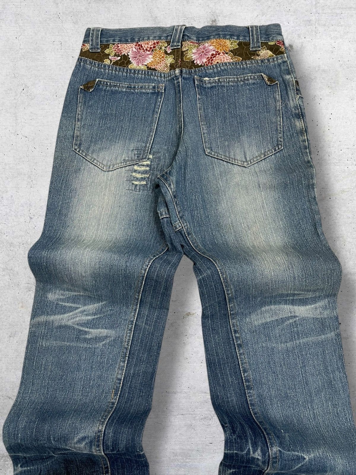 KMRii VINTAGE GURU GUMU 90S JAPAN DESIGNER DISTRESSED ICON DENIM Size US 30 / EU 46 - 12 Thumbnail