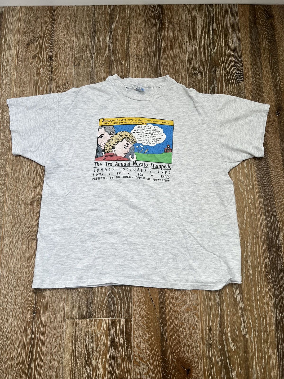 Hanes Vintage novato stampede marathon pop art tee Size US XL / EU 56 / 4 - 1 Thumbnail