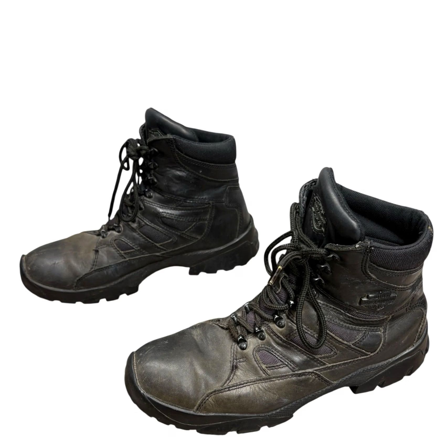 Harley Davidson HARLEY-DAVIDSON HD ANDY Boots Men 10.5 M Black Lace Up Rubber Sole Motorcycle Waterproof Comfort Slip Resistant Leather Vintage: No Size US 10 / EU 43 - 2 Thumbnail