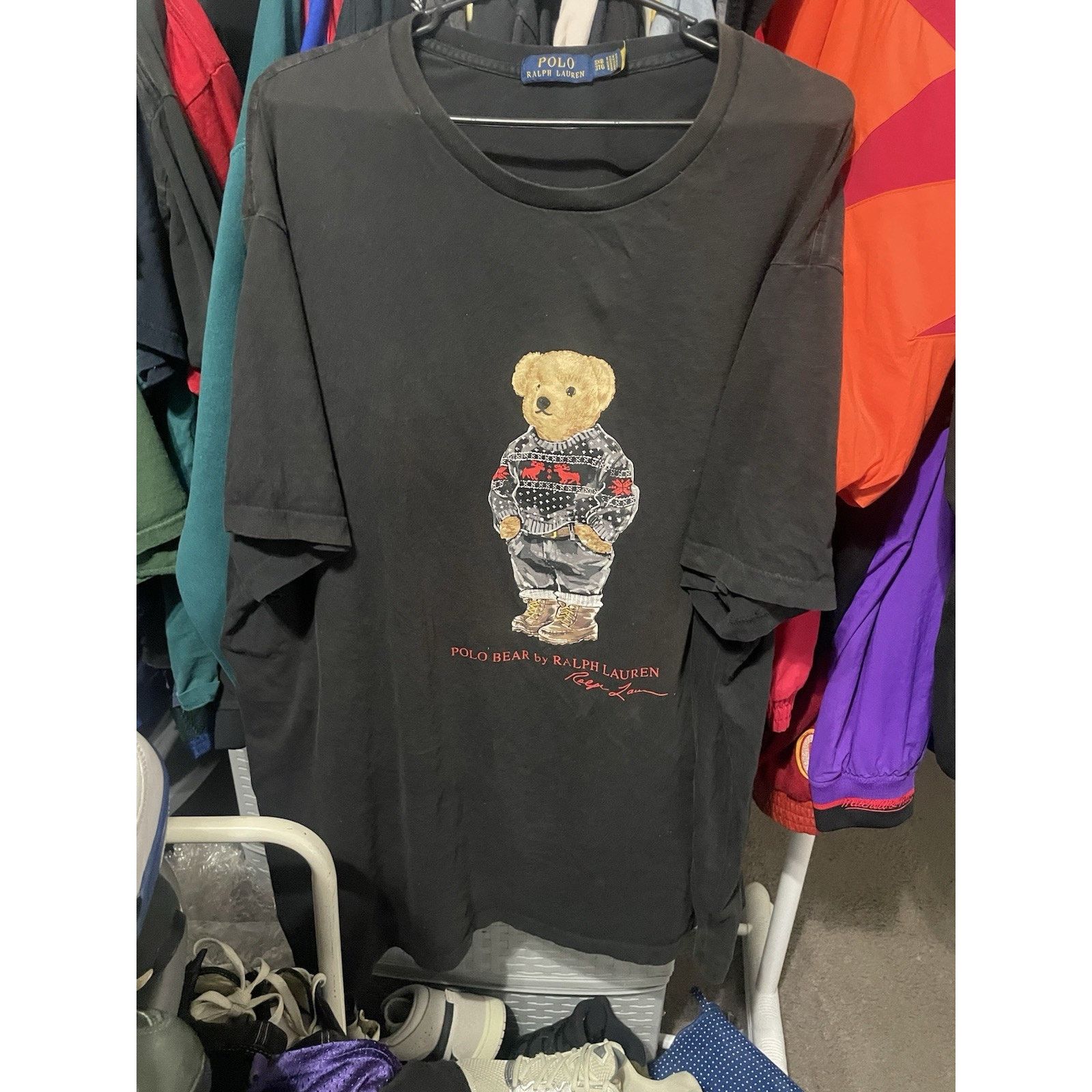 Polo Ralph Lauren Size 3XB- Polo Bear By Ralph Lauren T-Shirt Mens Black Top Size US XXL / EU 58 / 5 - 1 Thumbnail