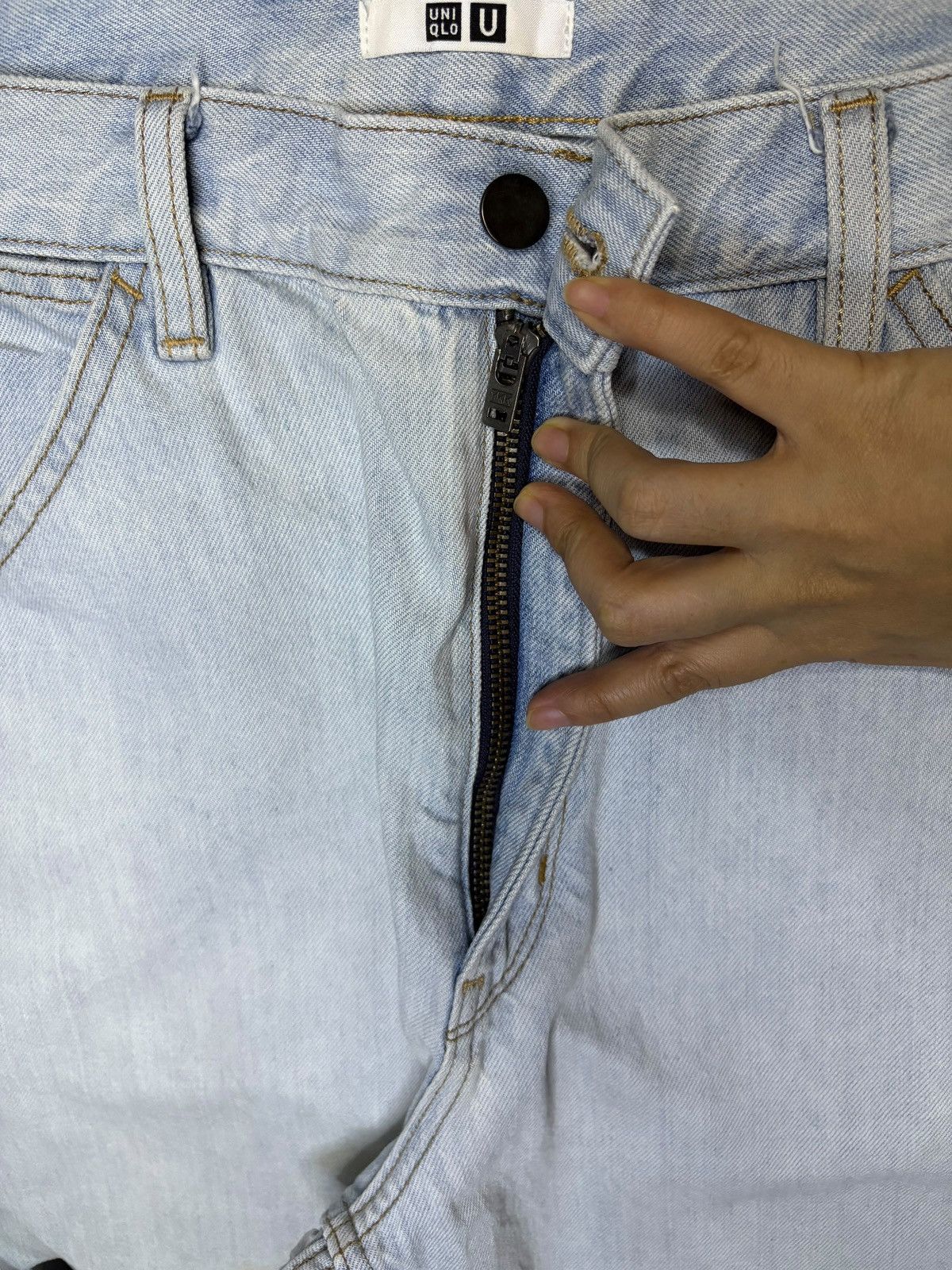Christophe Lemaire × Japanese Brand × Uniqlo Vintage Uniqlo U Christophe Lemaire Light Wash Loose Jeans Size US 35 - 3 Thumbnail