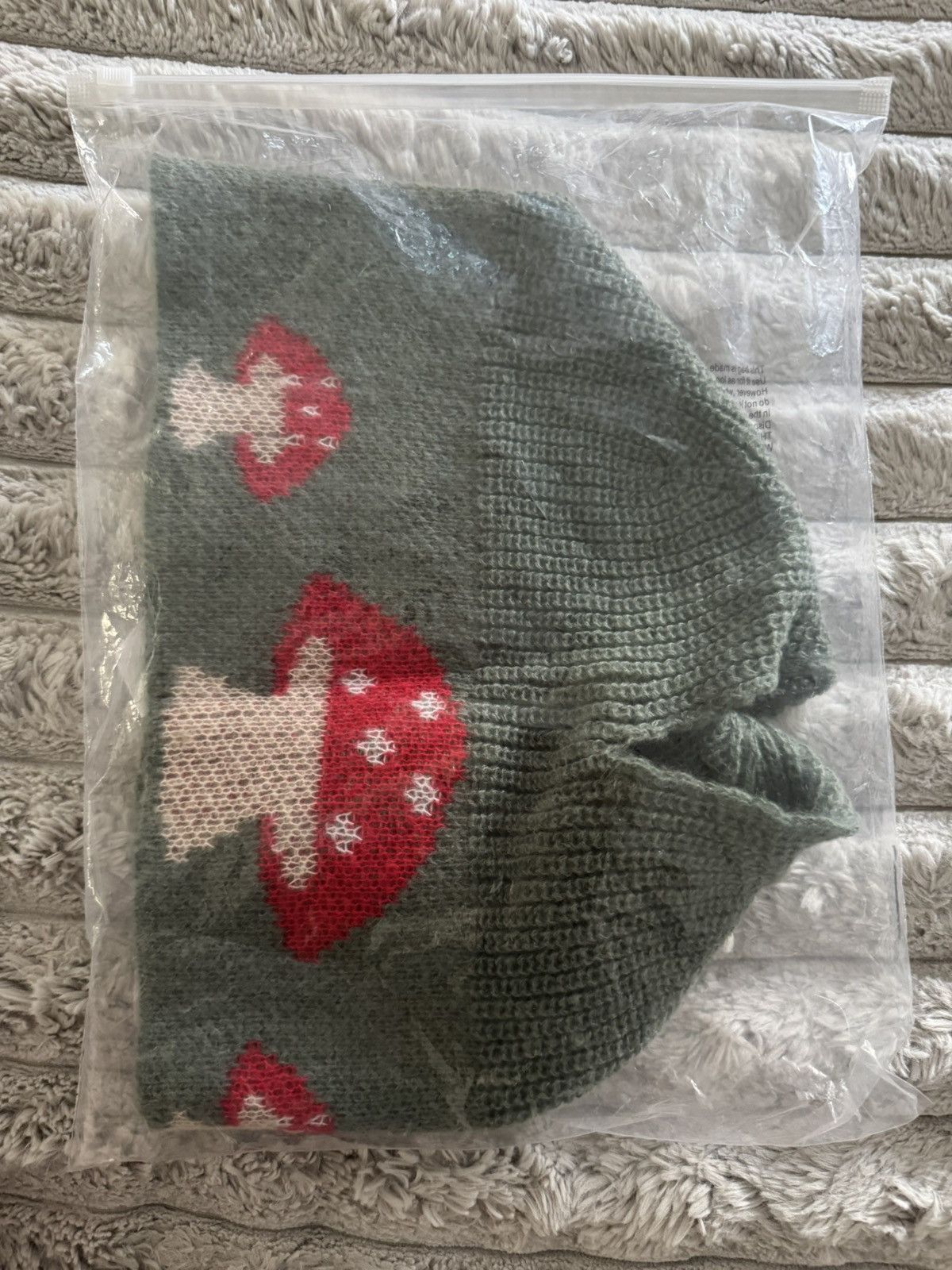 Handmade knit olive mushroom halter crochet festival tank daisy EDC Size ONE SIZE - 6 Thumbnail