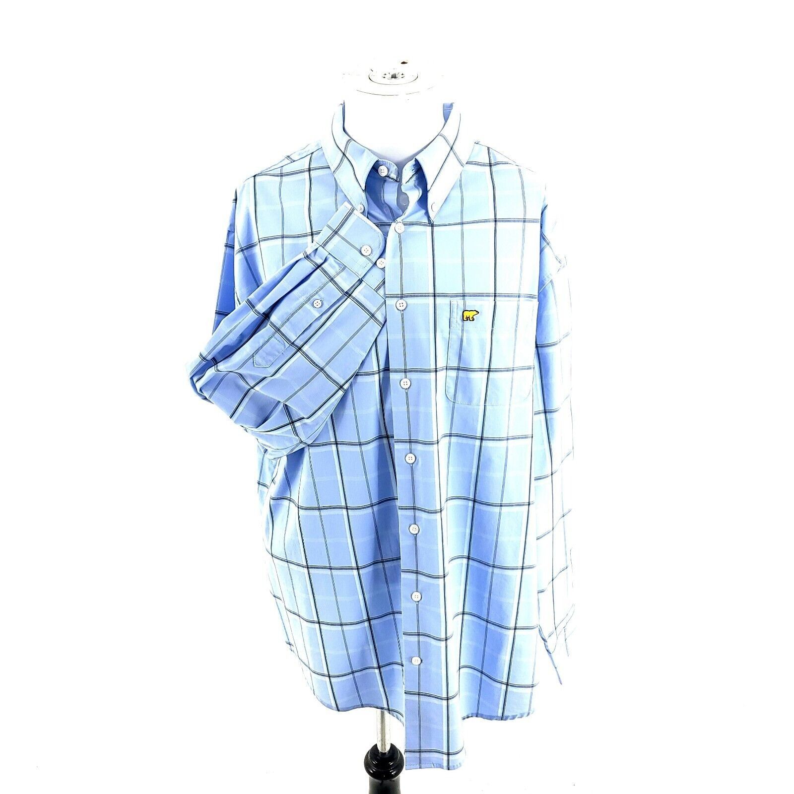 Designer Jack Nicklaus XL Blue Green Windowpane Pocket Front Button D Size US XL / EU 56 / 4 - 1 Thumbnail
