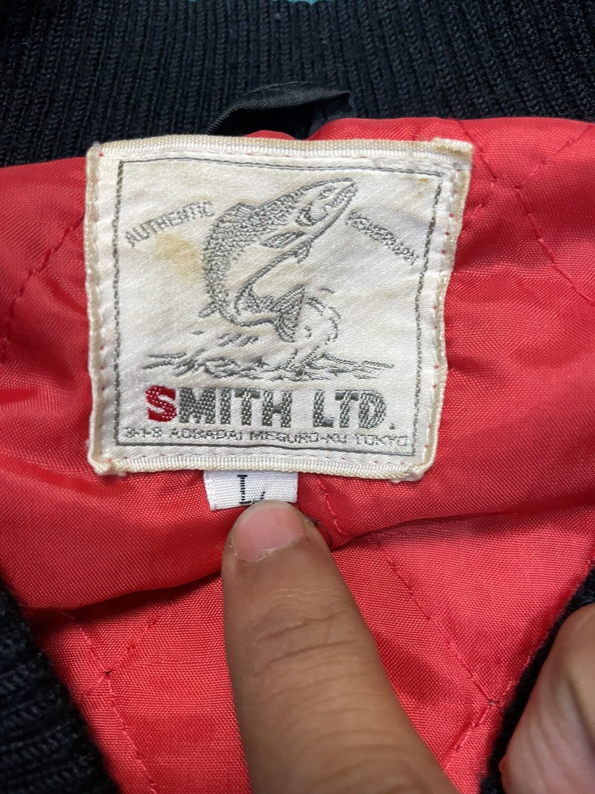 Japanese Brand Vintage Smith LTD Super Strike Bomber Jacket Size US L / EU 52-54 / 3 - 9 Thumbnail