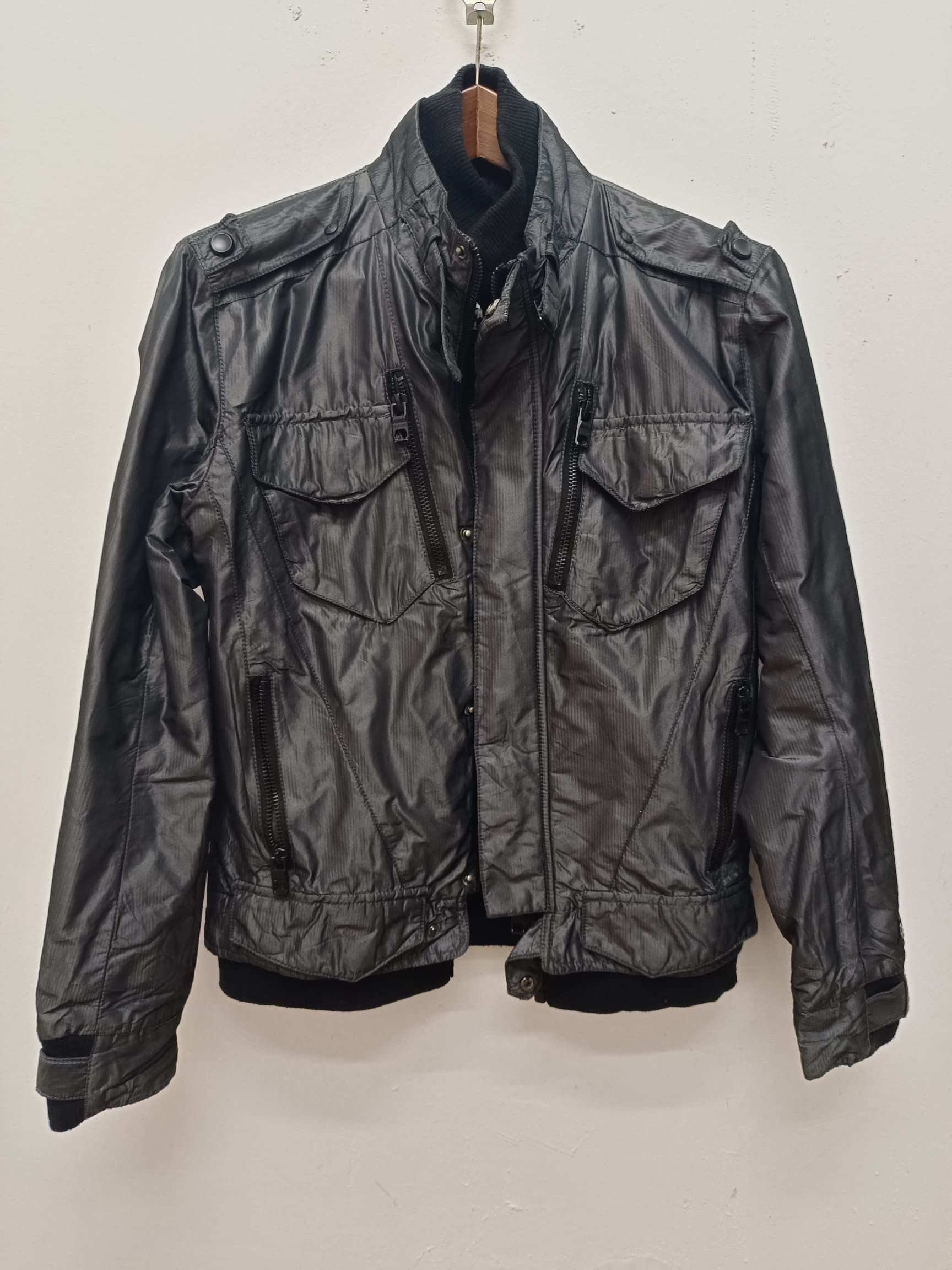 Vintage vintage 🔥Buckaroo Quilted Military Style black Jacket Size US L / EU 52-54 / 3 - 1 Thumbnail