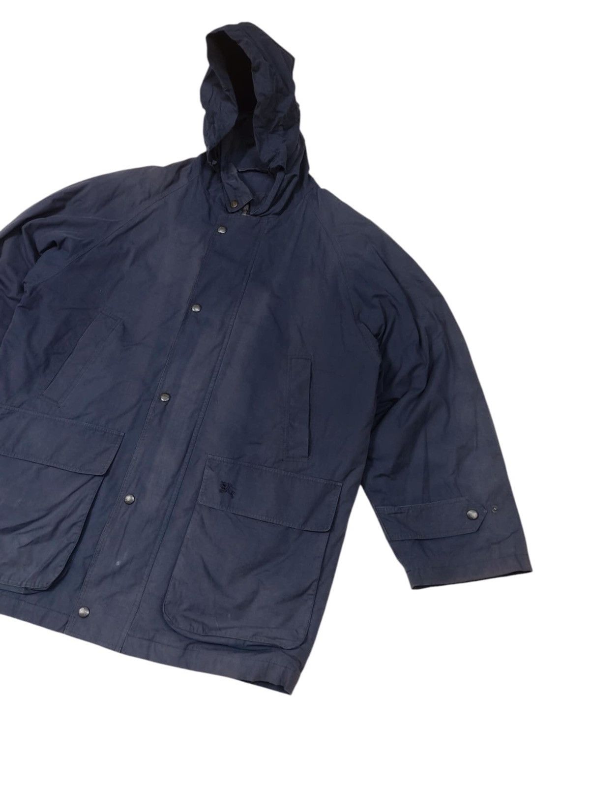 Burberry × Vintage VINTAGE 90s Burberrys Faded Navy Blue Jacke Size US XL / EU 56 / 4 - 2 Thumbnail