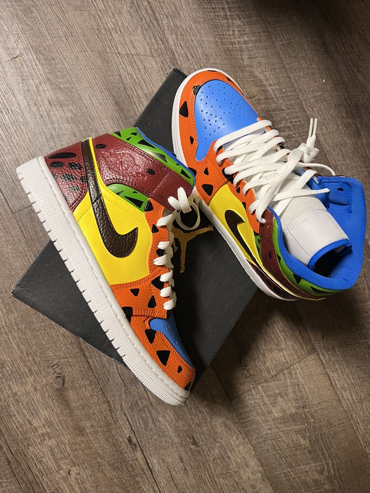 Jordan Brand Air Jordan 1 Mid Flinstones Custom Size US 8 / EU 41 - 3 Thumbnail