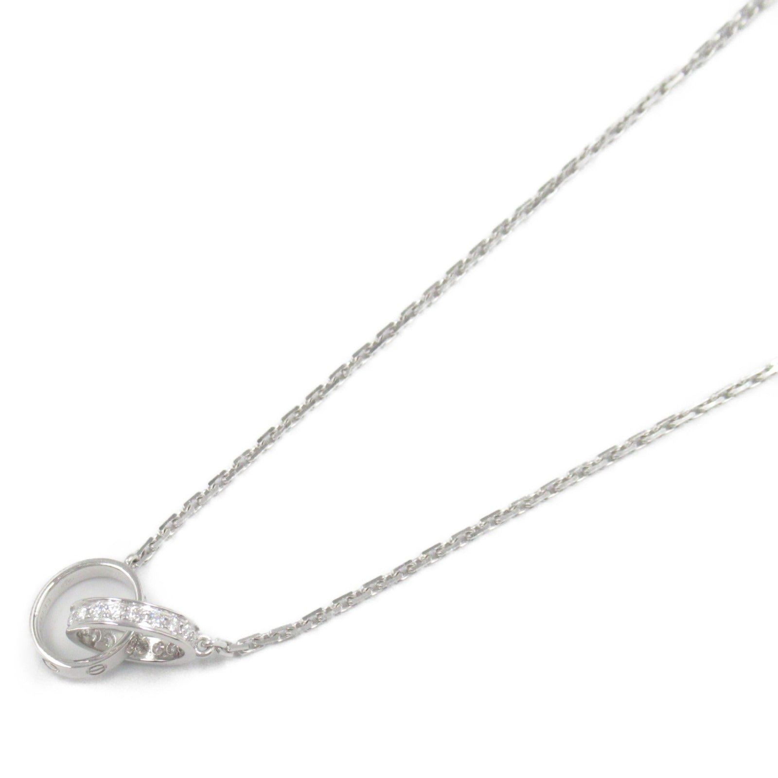 Cartier Cartier Baby Love Necklace Diamond K18Wg (White Gold) Clear Size ONE SIZE - 1 Thumbnail