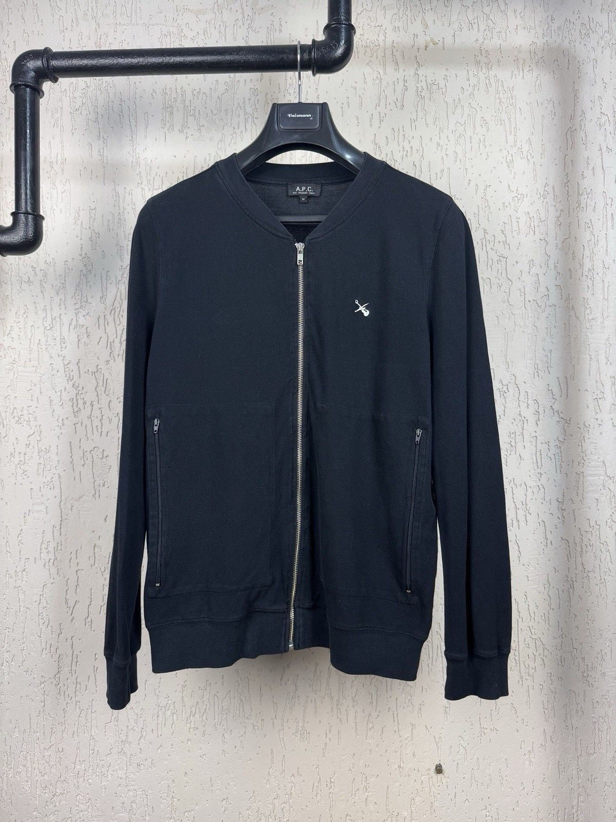 A.P.C. A.P.C. Mens Cotton Bomber Jacket Black Full Zip Jacket APC Size US M / EU 48-50 / 2 - 1 Thumbnail
