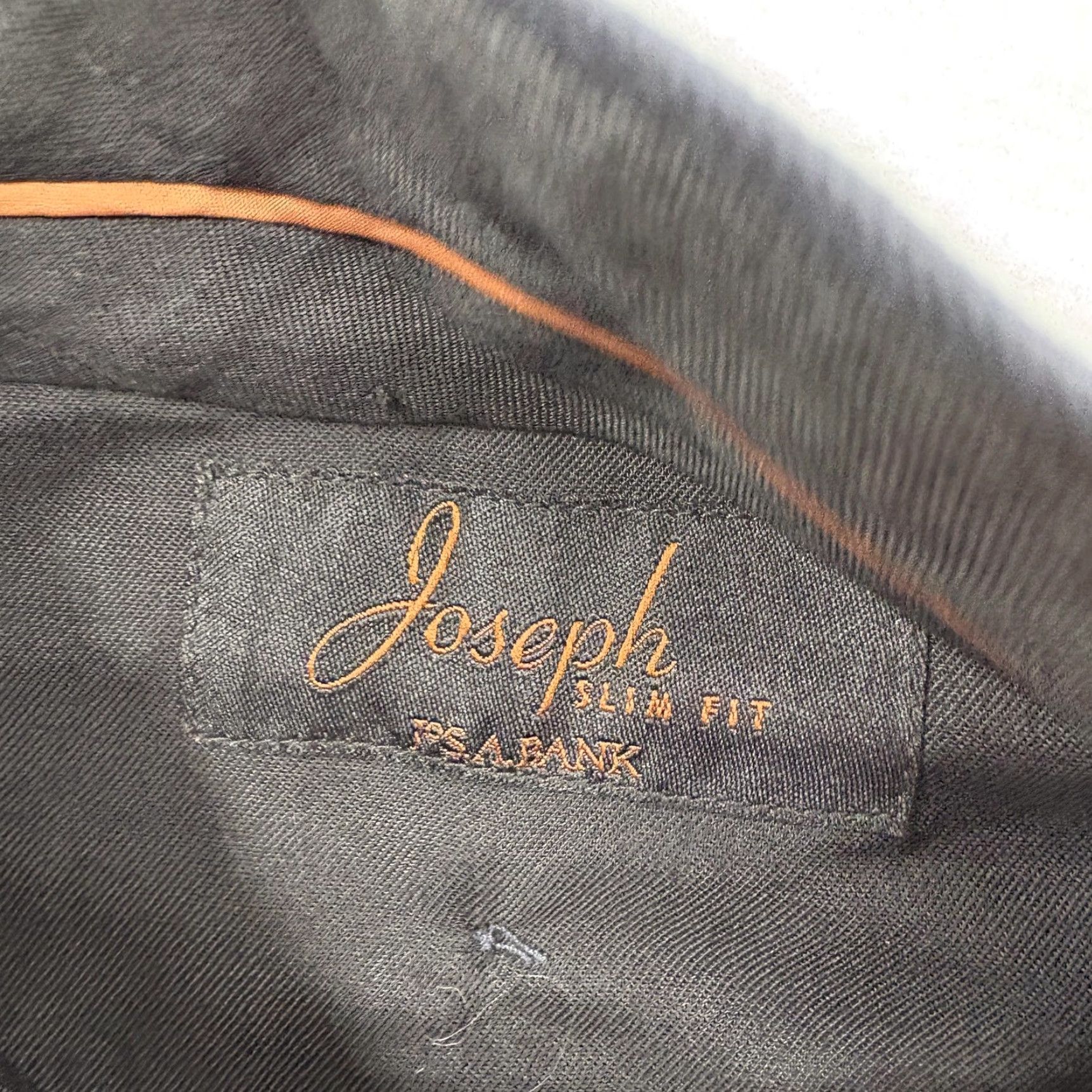 Jos. A. Bank Jos A Bank Joseph Slim Fit Pants Mens 33 Navy 100% Wool Dress Slacks Trousers Size US 33 - 5 Thumbnail