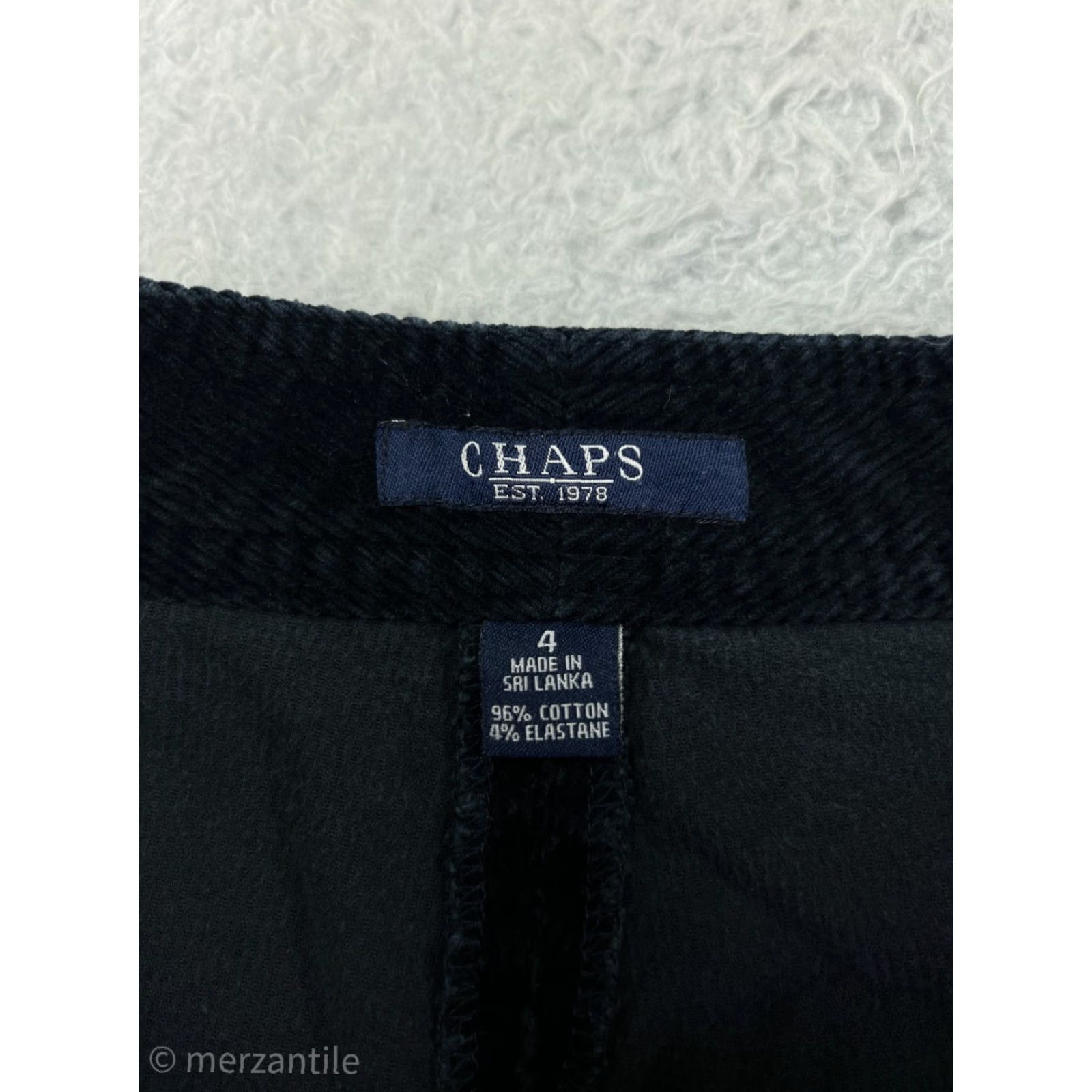 Chaps Chaps Women's Pants Casual Business Cotton Blend Stretch Mid Rise Black Size 4 Size 27" / US 4 / IT 40 - 4 Thumbnail