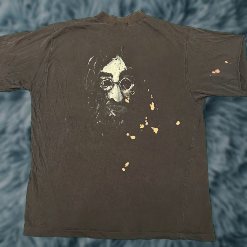 Vintage VINTAGE John Lennon Imagine Beatles VTG Distressed Shirt Mens XL Black 80s 90s T-Shirt Mens XL Distressed Vintage 1990s Music Shirt Size US XL / EU 56 / 4 - 1 Thumbnail