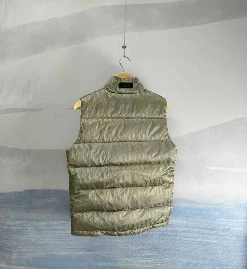 Dior Dior Olive Green Logo Padded Vest-2506 Size US L / EU 52-54 / 3 - 3 Thumbnail