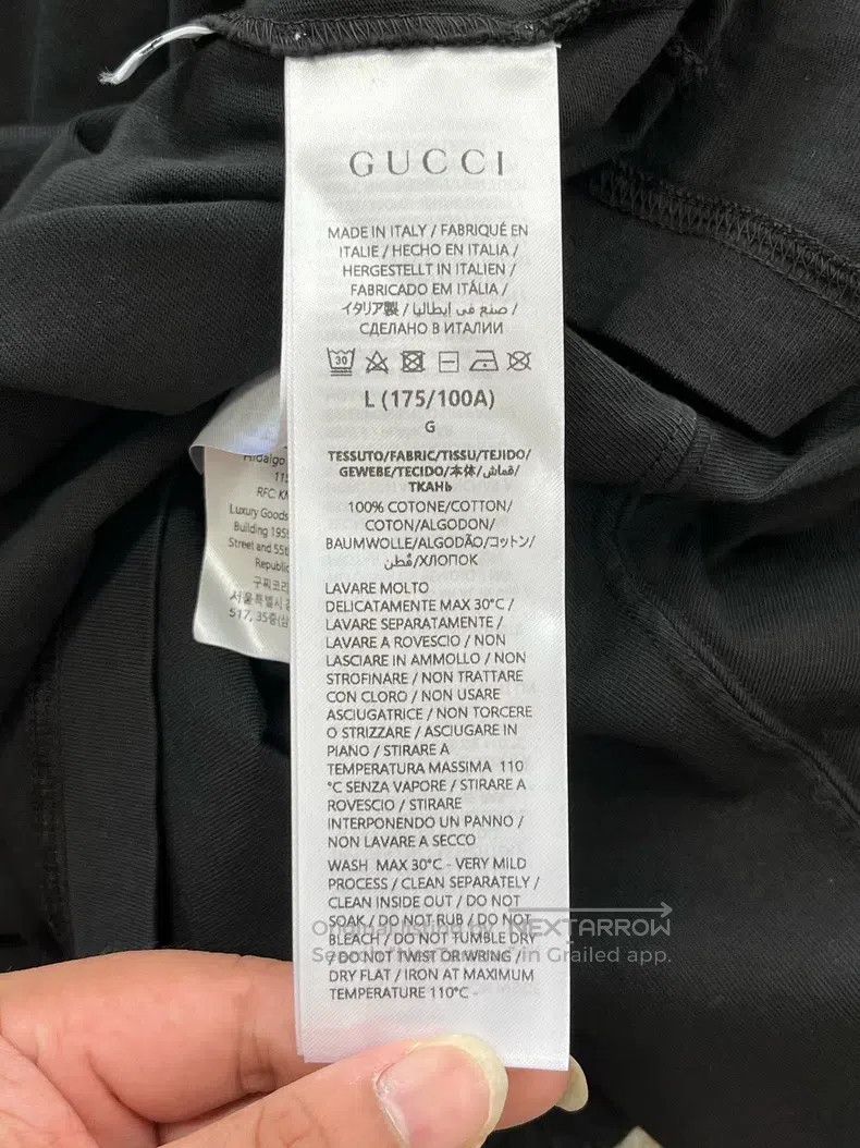 Gucci Gucci Black logo printed long-sleeved sweatshirt Size US L / EU 52-54 / 3 - 6 Thumbnail