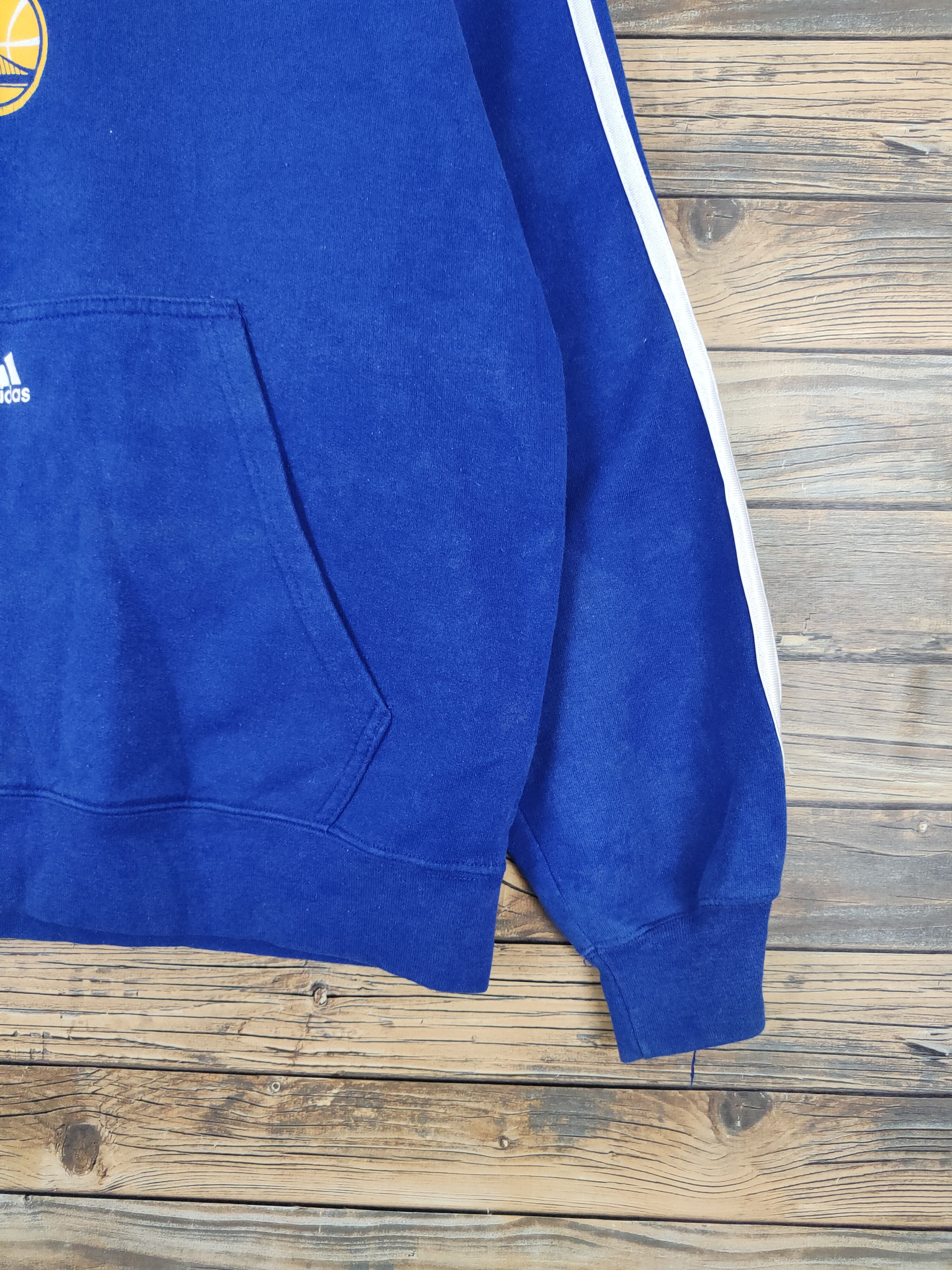 Adidas × NBA Adidas Blue Golden State Hoodie Sweatshirts #W1132 Size US L / EU 52-54 / 3 - 8 Thumbnail