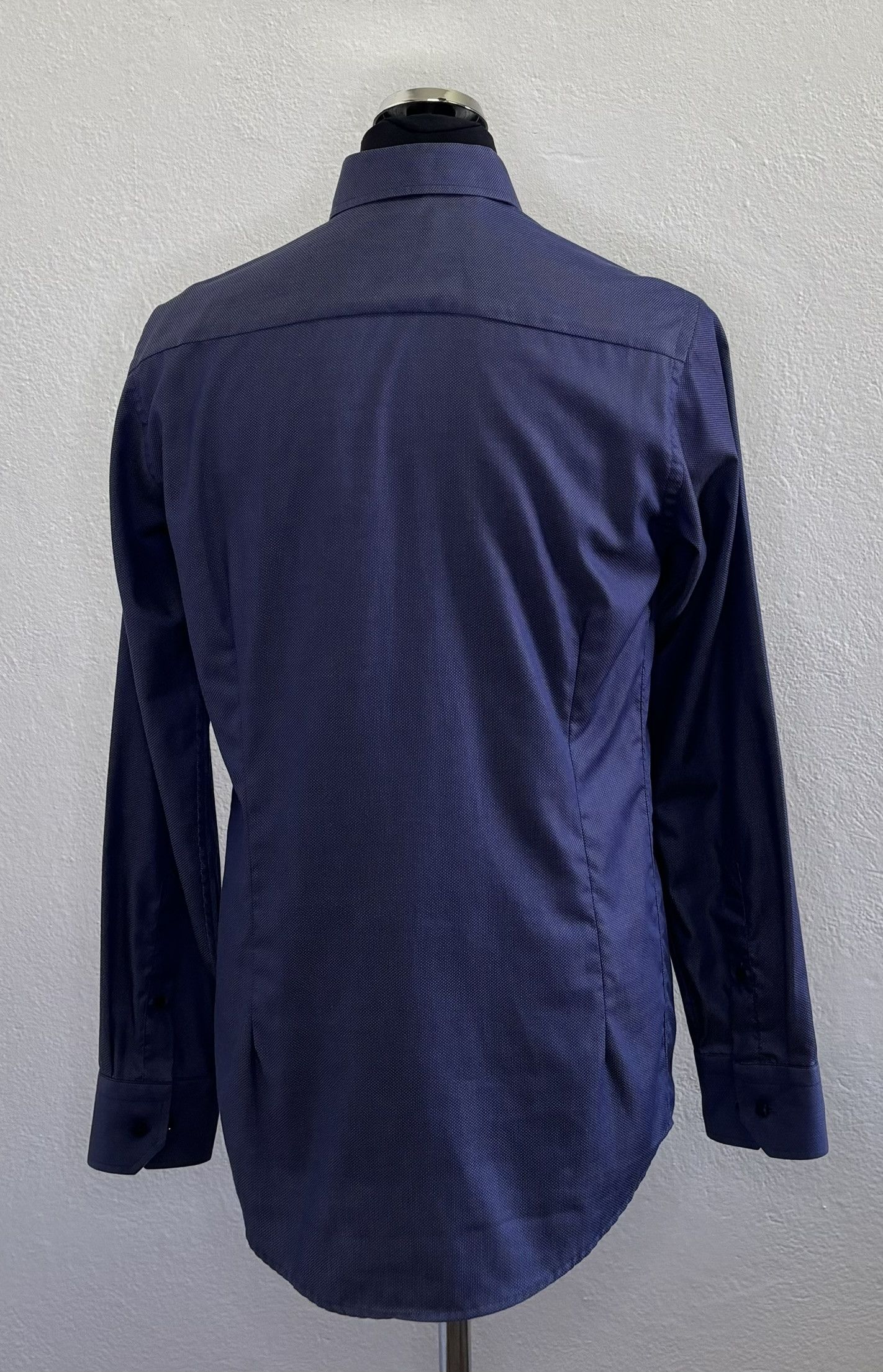 Eton Eton slim navy blue shirt size 39 15 1/2 Size US M / EU 48-50 / 2 - 2 Thumbnail