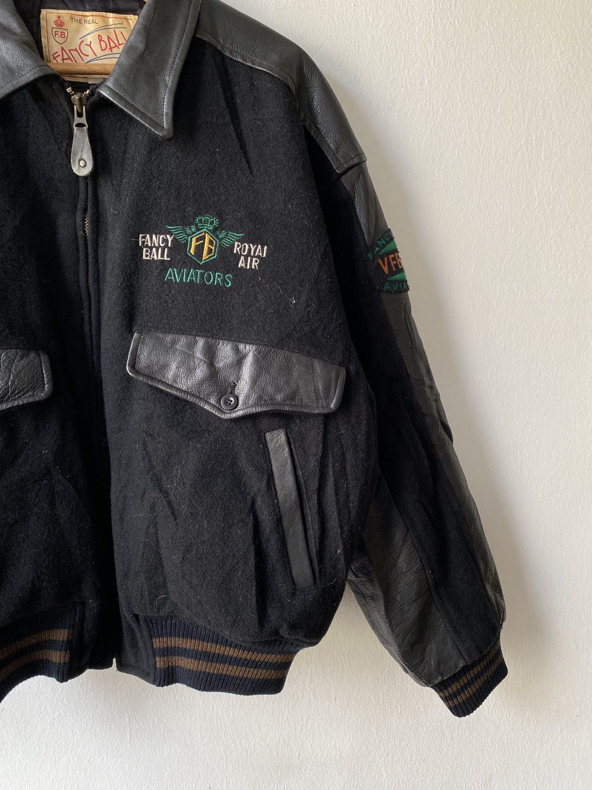 Vintage Vintage Fancy Ball Royal Air Aviators Varsity Jacket Size US L / EU 52-54 / 3 - 4 Thumbnail