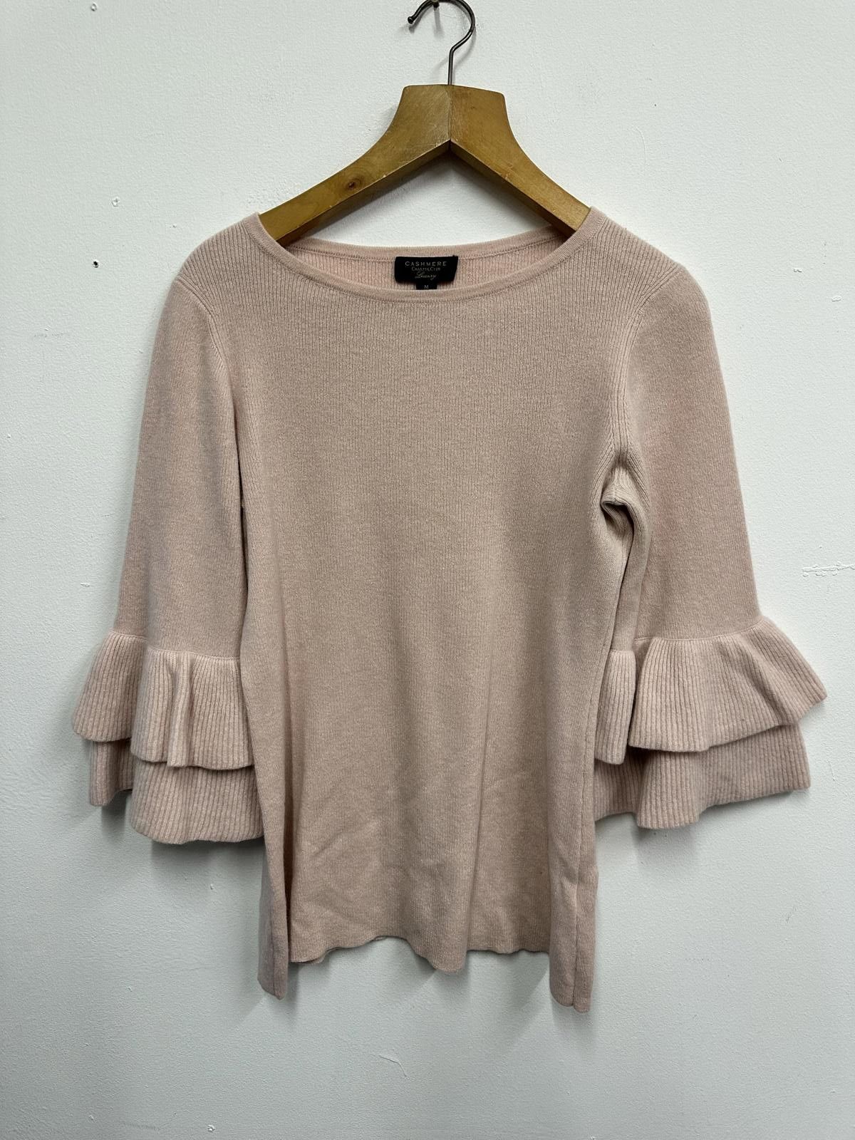 Charter Club Charter Club Cashmere Sweater with Ruffled Sleeves, Medium, Size M / US 6-8 / IT 42-44 - 1 Thumbnail