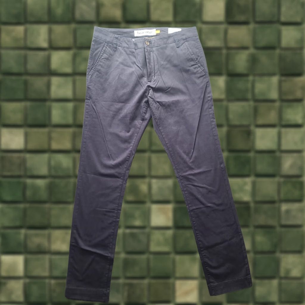 Vintage Tailor Vintage Pants Mens 31x34 Slim Fit Straight Leg Blue Cotton Spandex Chino Size US 31 - 1 Thumbnail