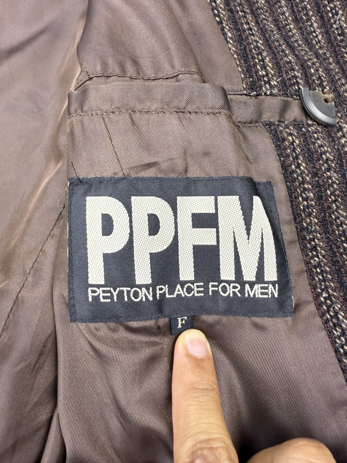 Beauty Beast Vintage 90s PPFM Big Label Double Breasted Wool Long Coat Size US M / EU 48-50 / 2 - 12 Thumbnail